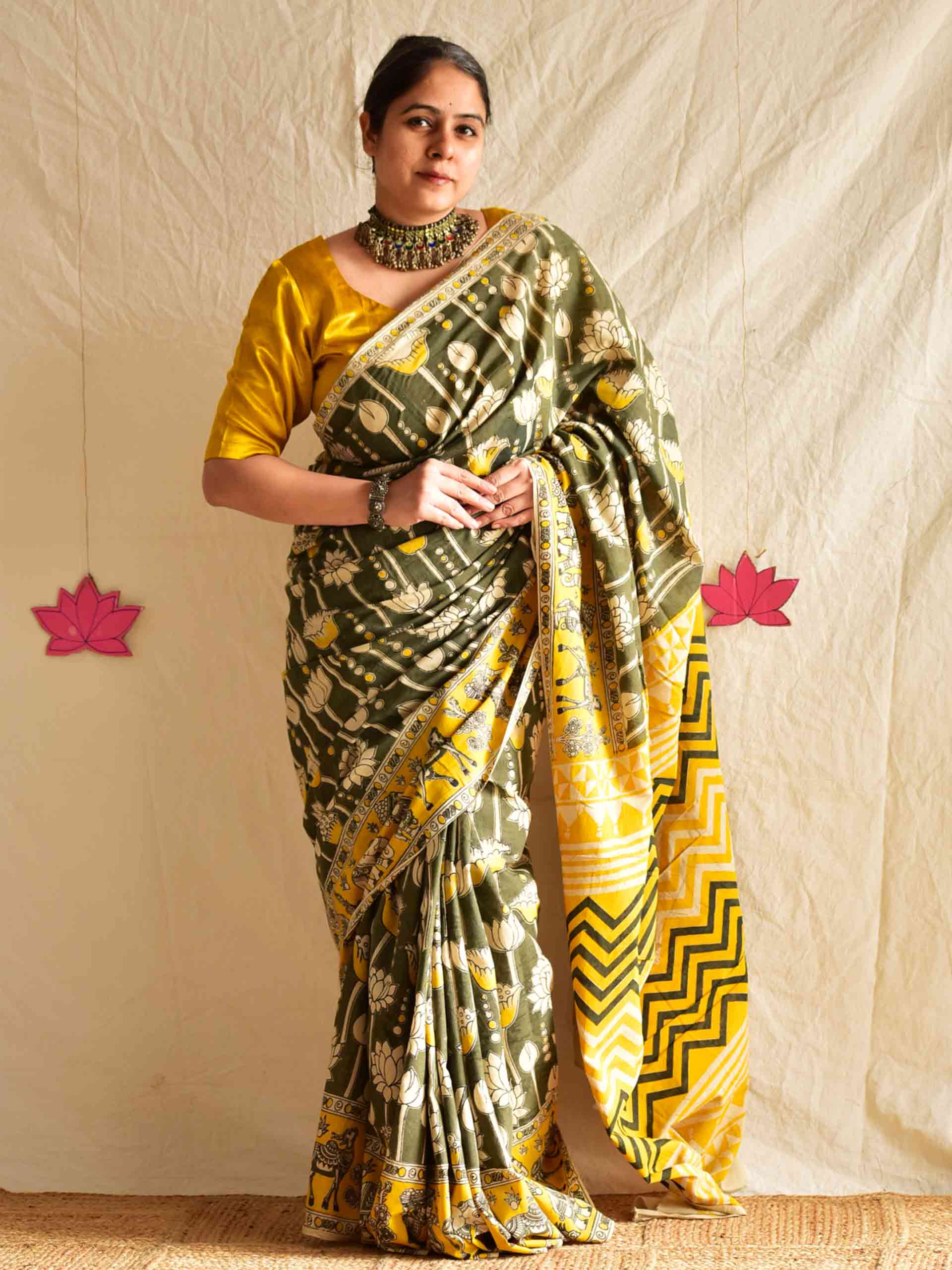 Manjri - kalamkari printed saree