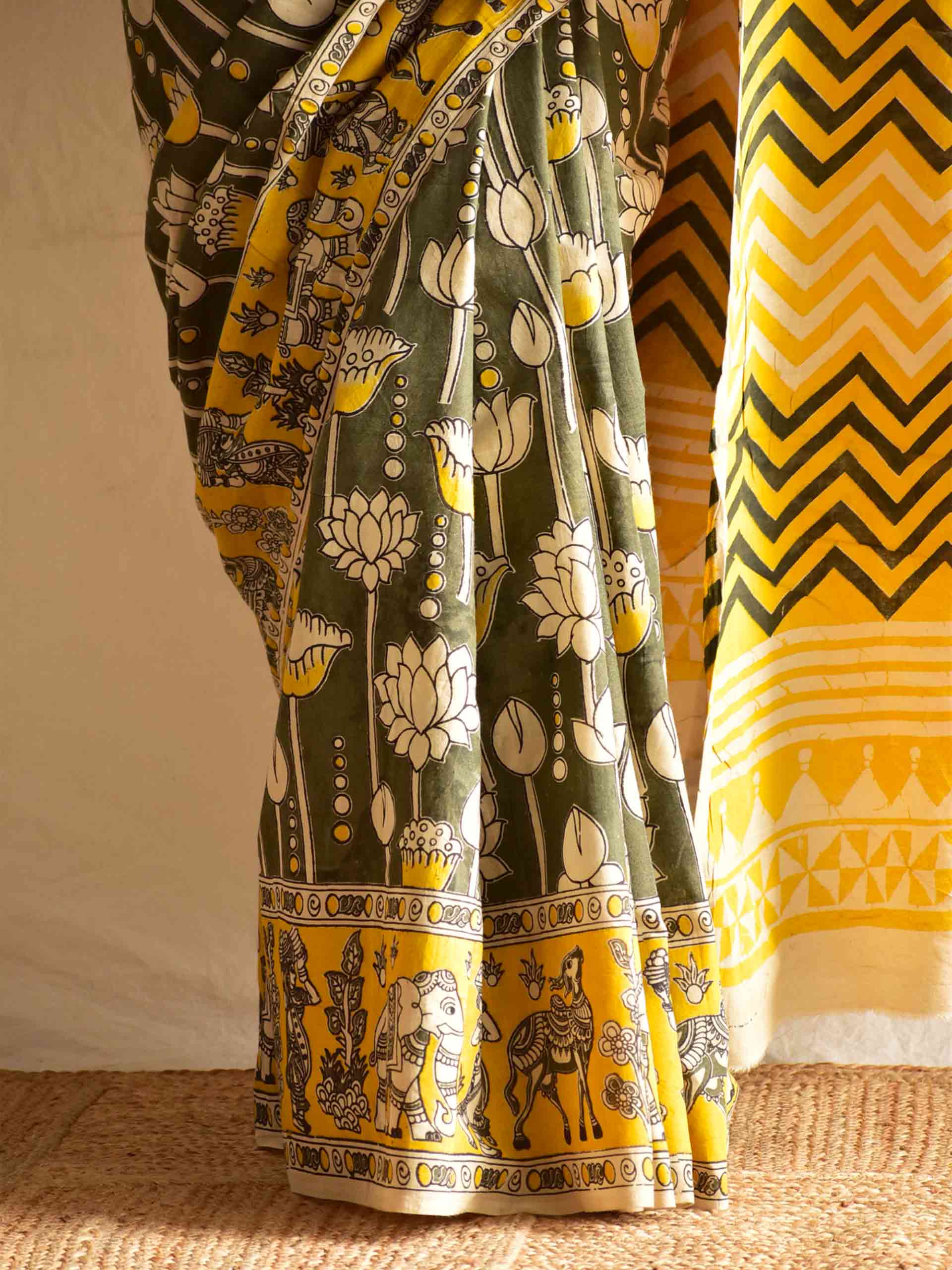 Manjri - kalamkari printed saree