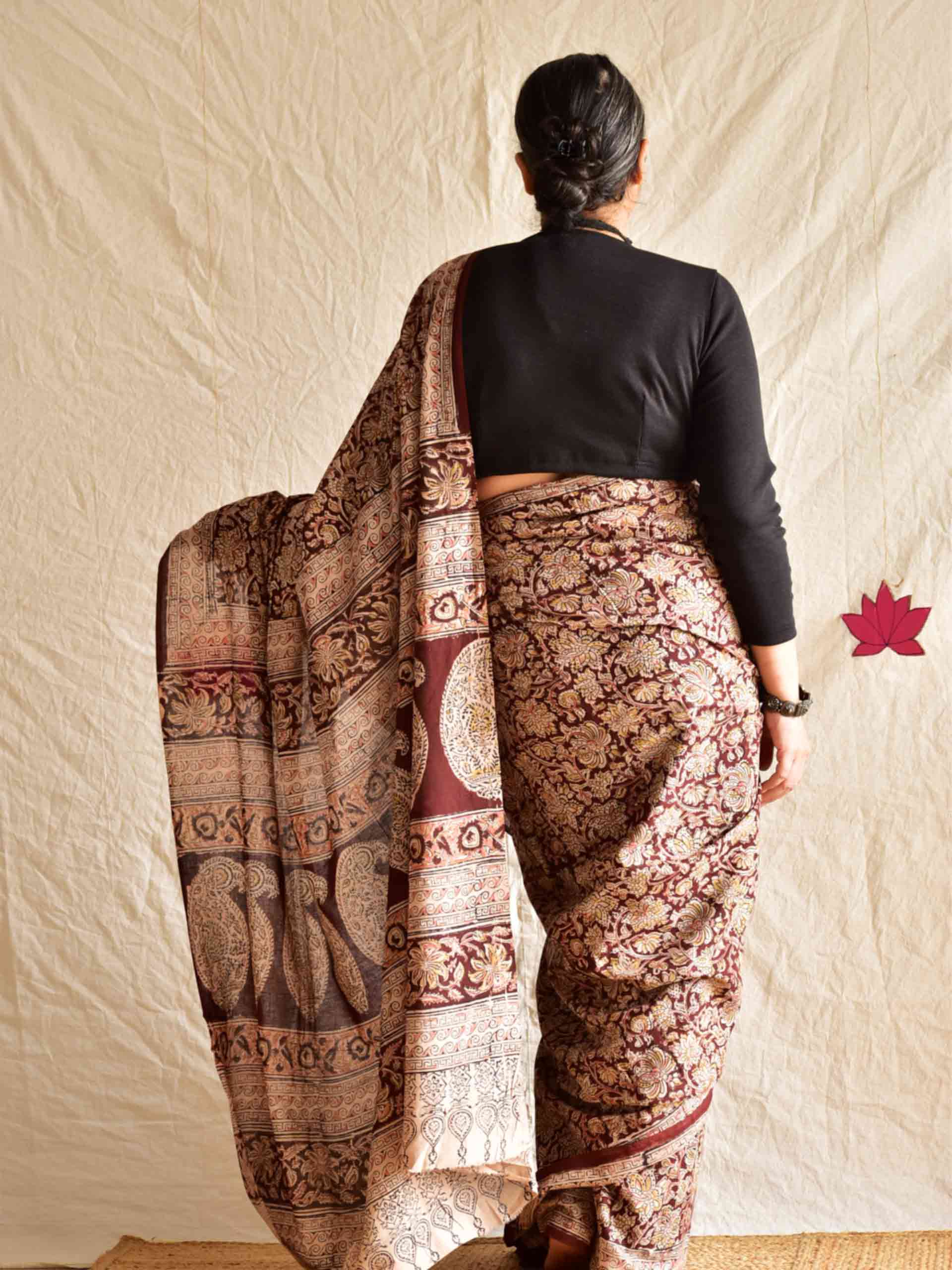 Megha - kalamkari printed saree