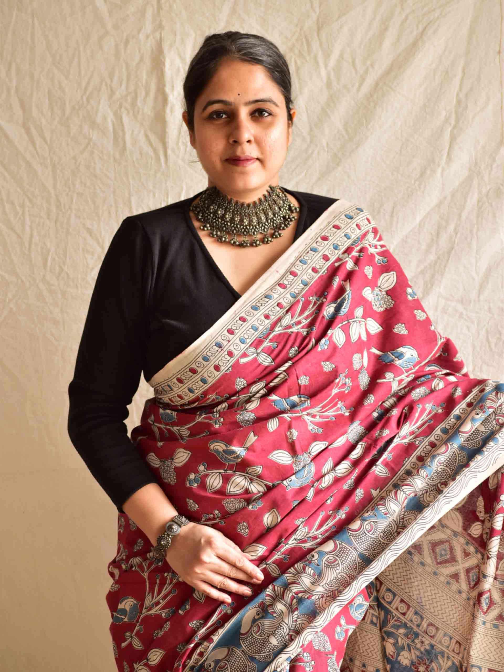 Melony - kalamkari printed saree