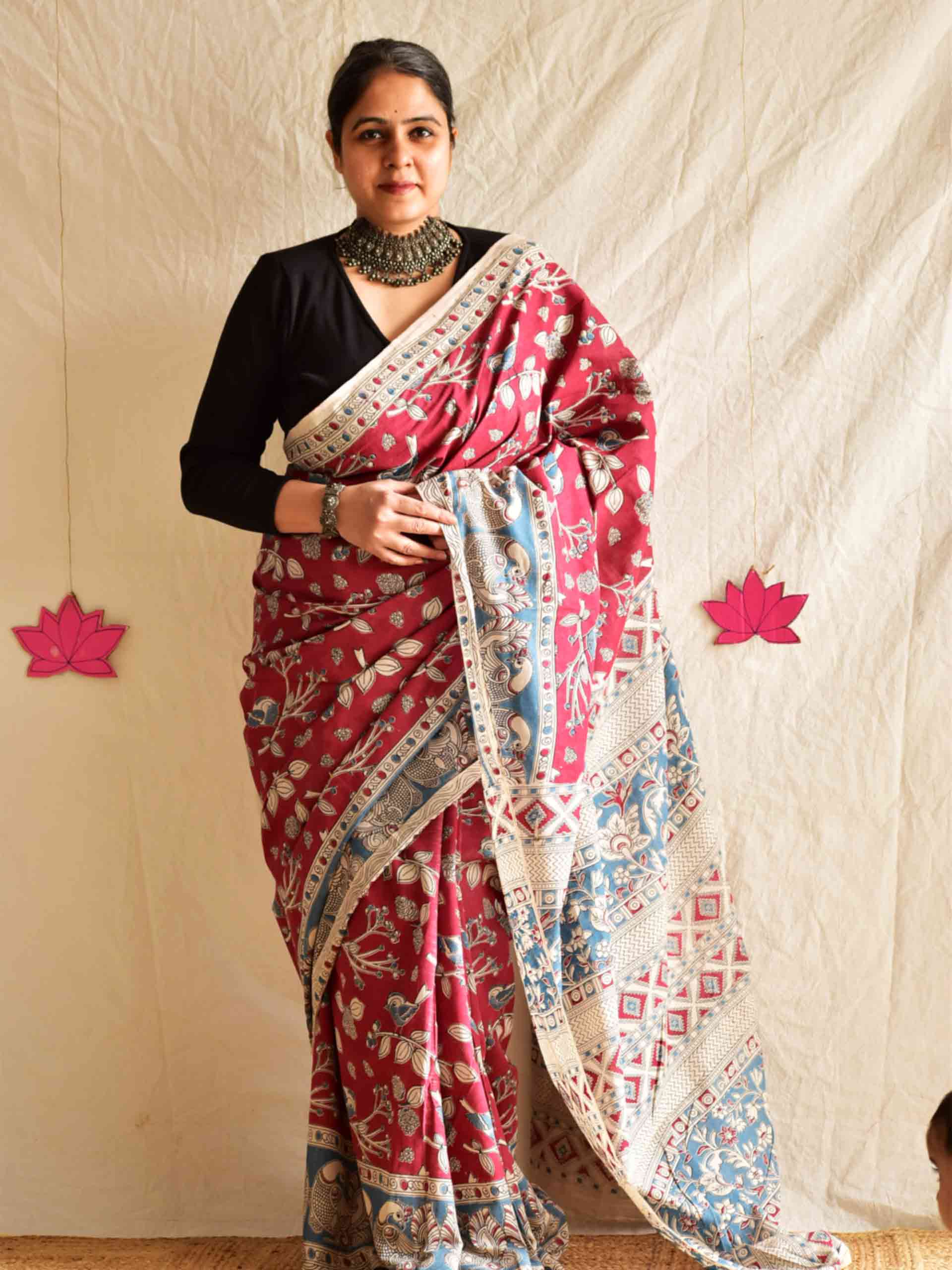 Melony - kalamkari printed saree