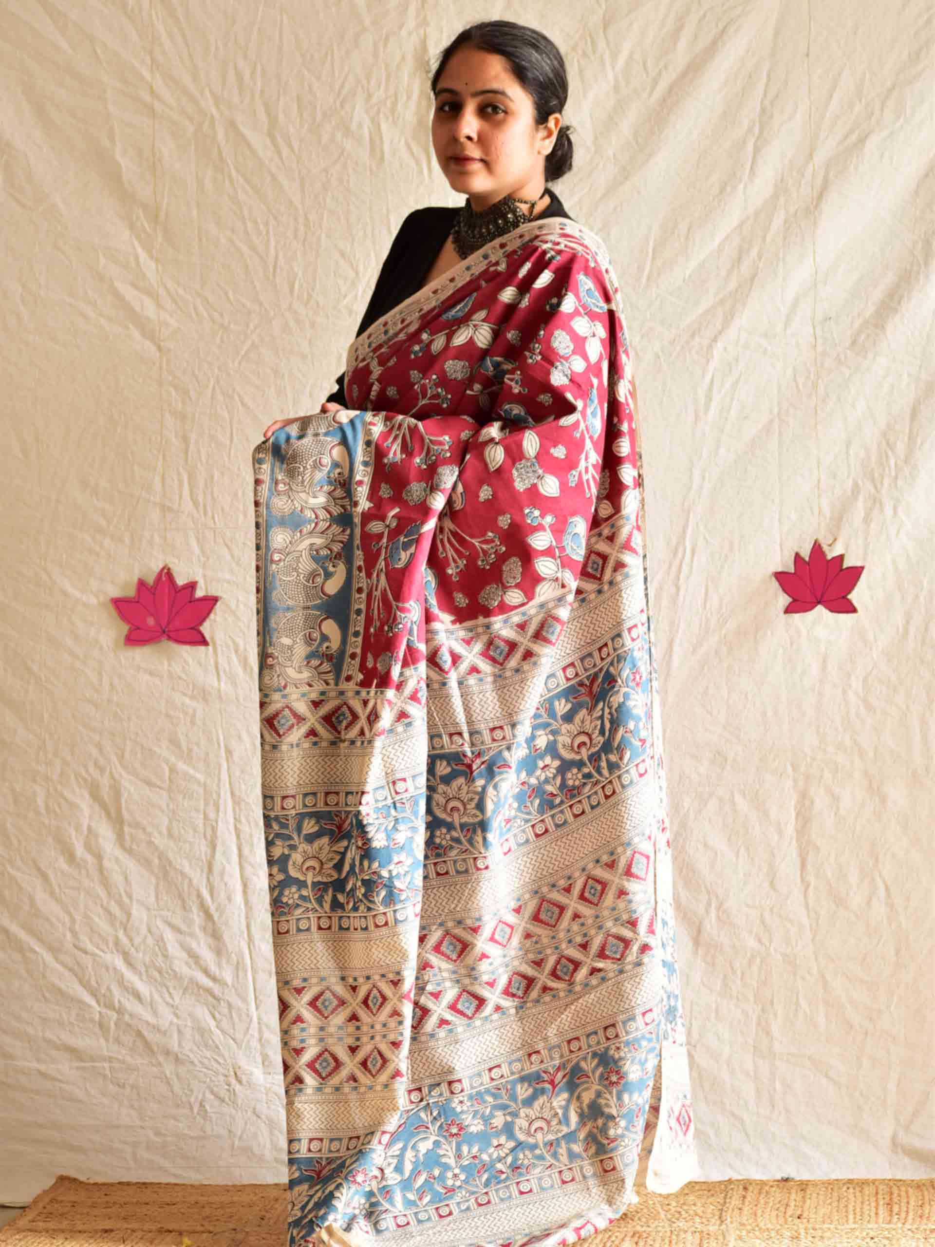 Melony - kalamkari printed saree