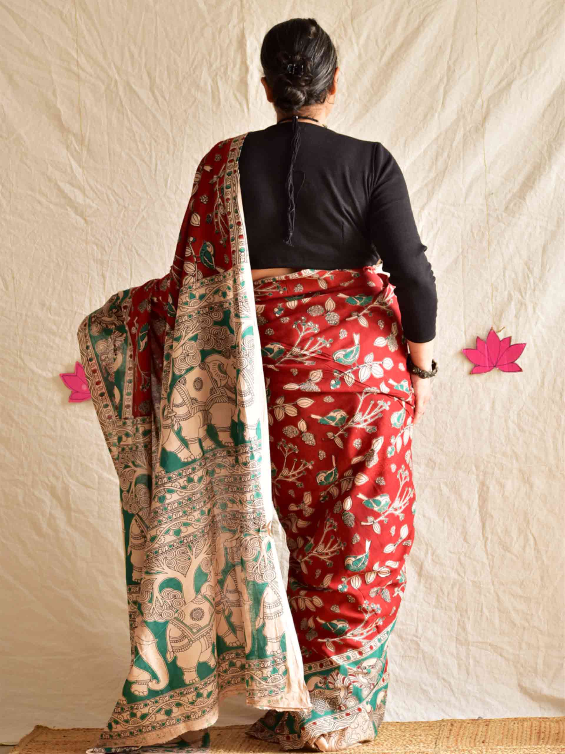 Koyal - kalamkari printed saree