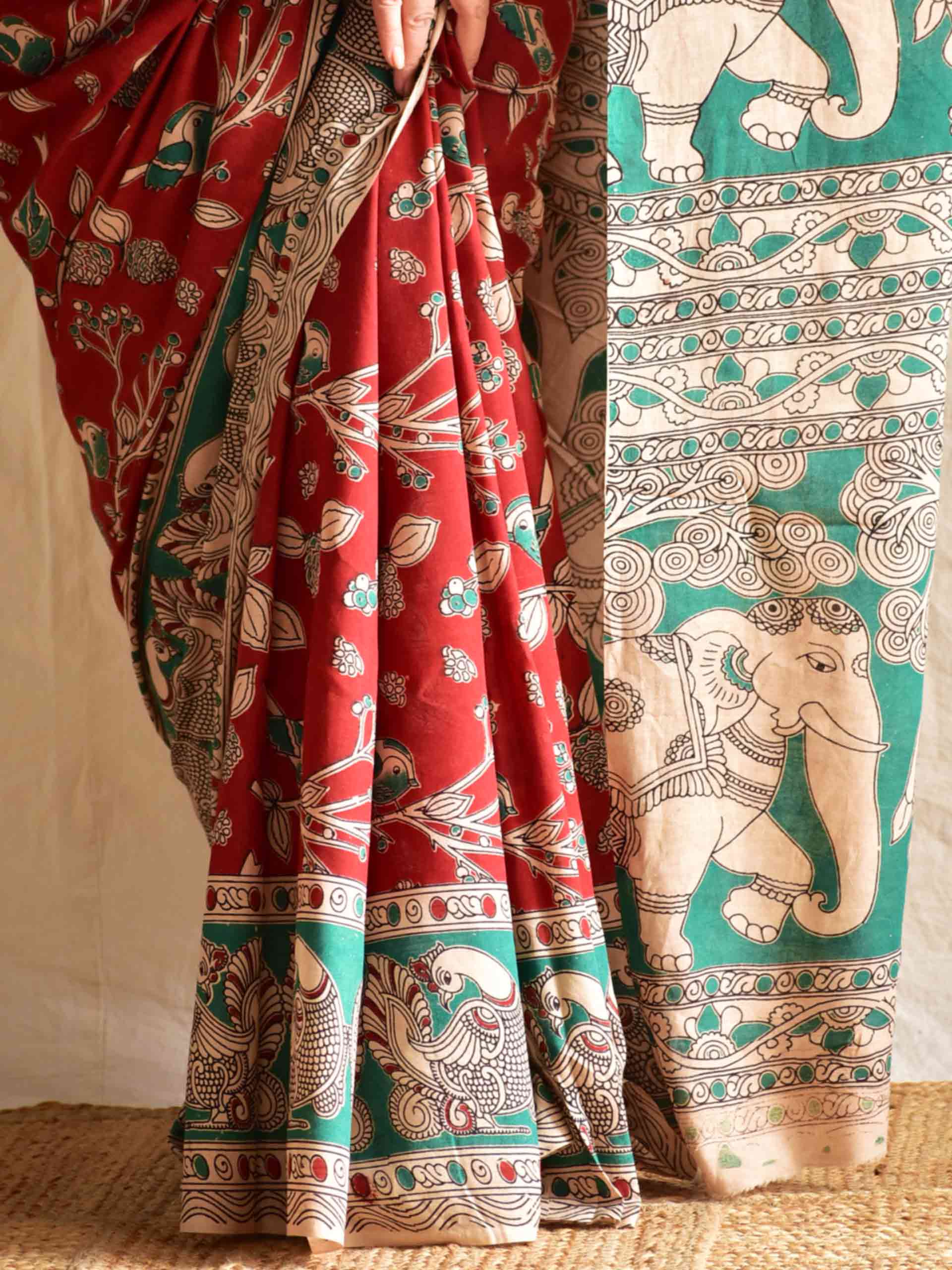 Koyal - kalamkari printed saree