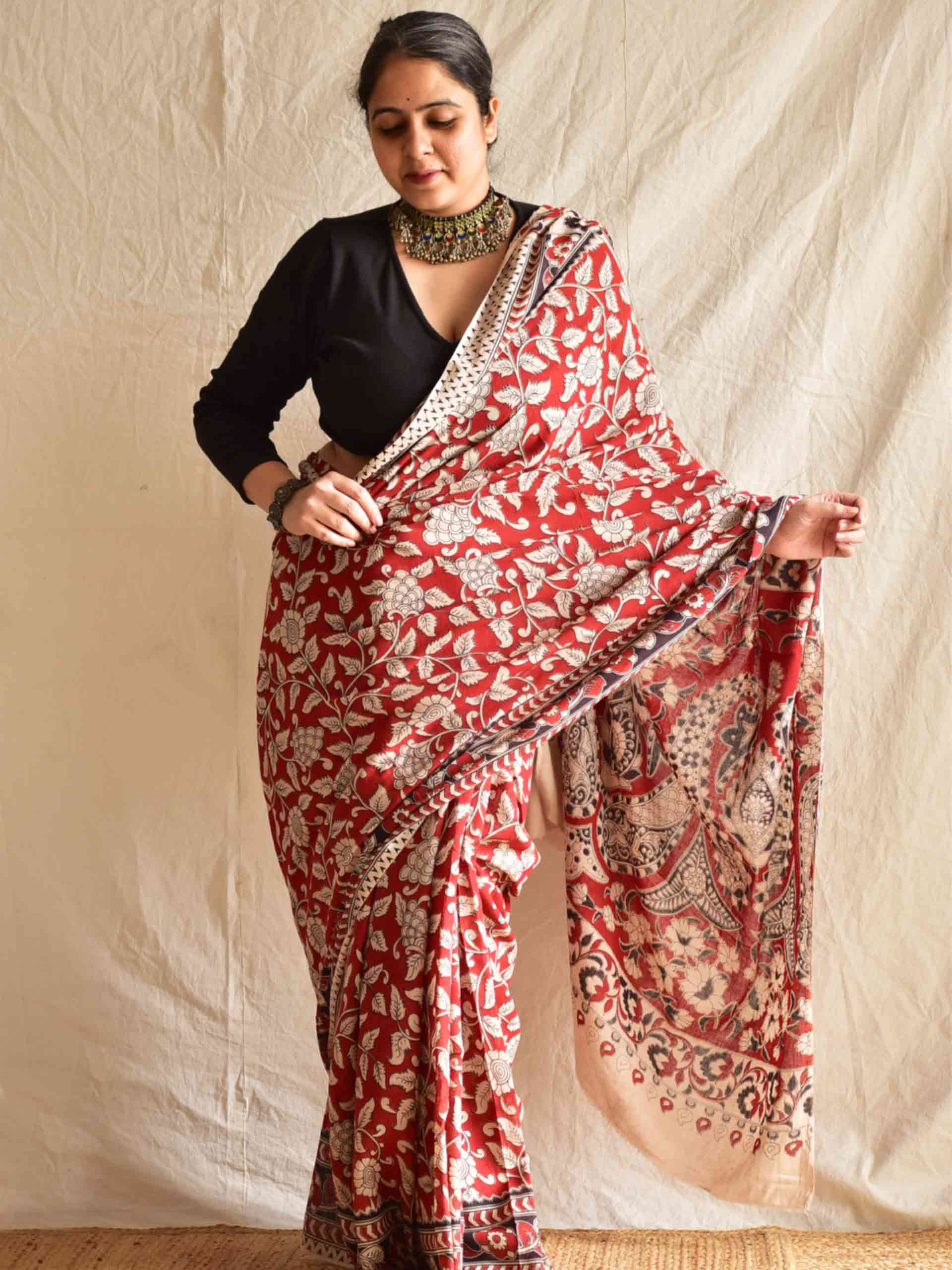 Mehtaab - kalamkari printed saree