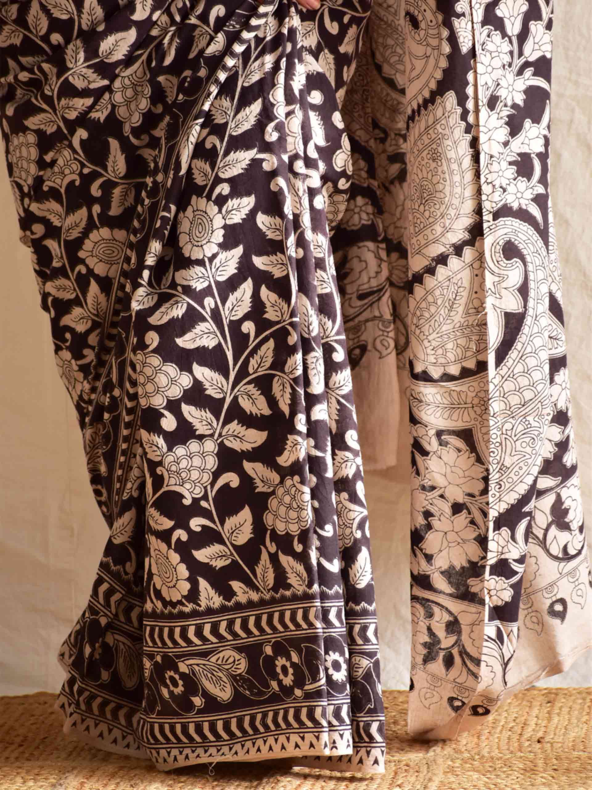 Raat kali - kalamkari printed saree