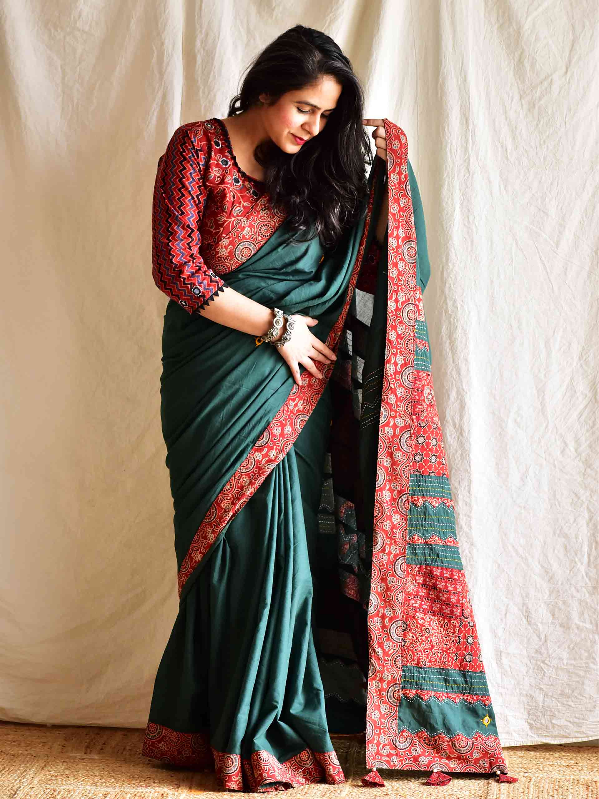 pant style saree cutting and stitching | saree draping | how to wear saree  - YouTube