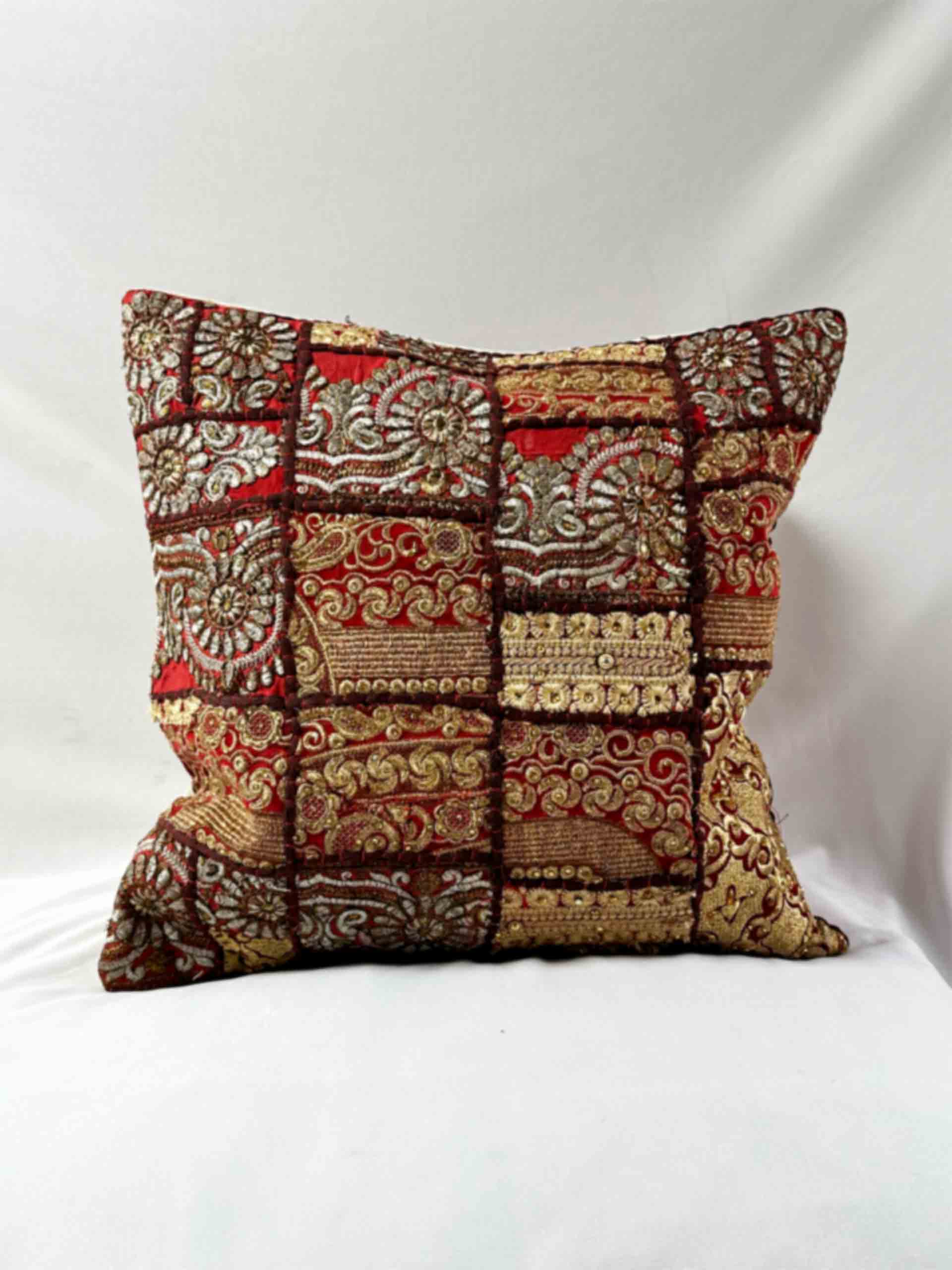 Milan - embroidered cushion cover 16x16