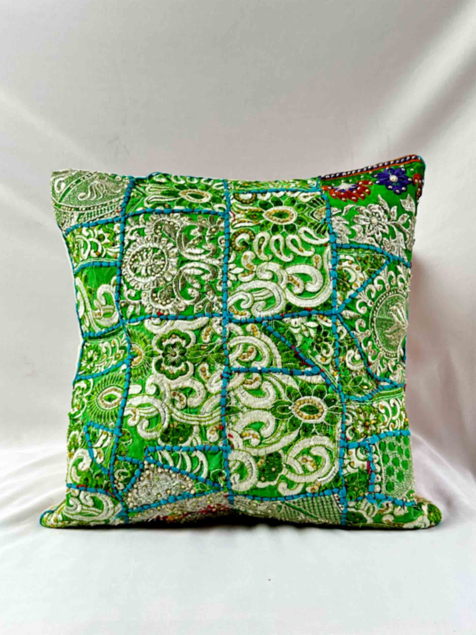 Lamhe - embroidered cushion cover 16x16