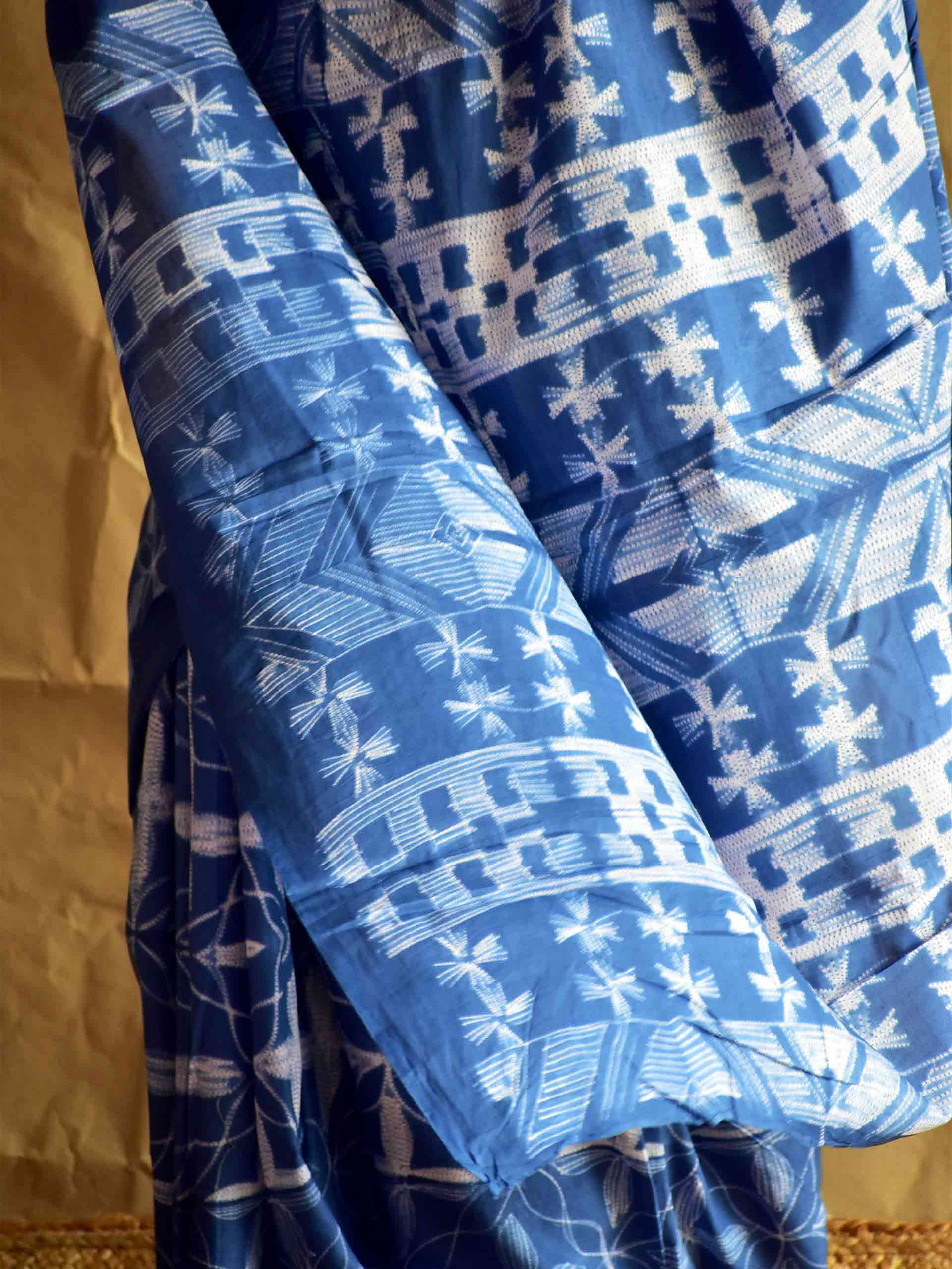 malhaar - Shibori mul saree