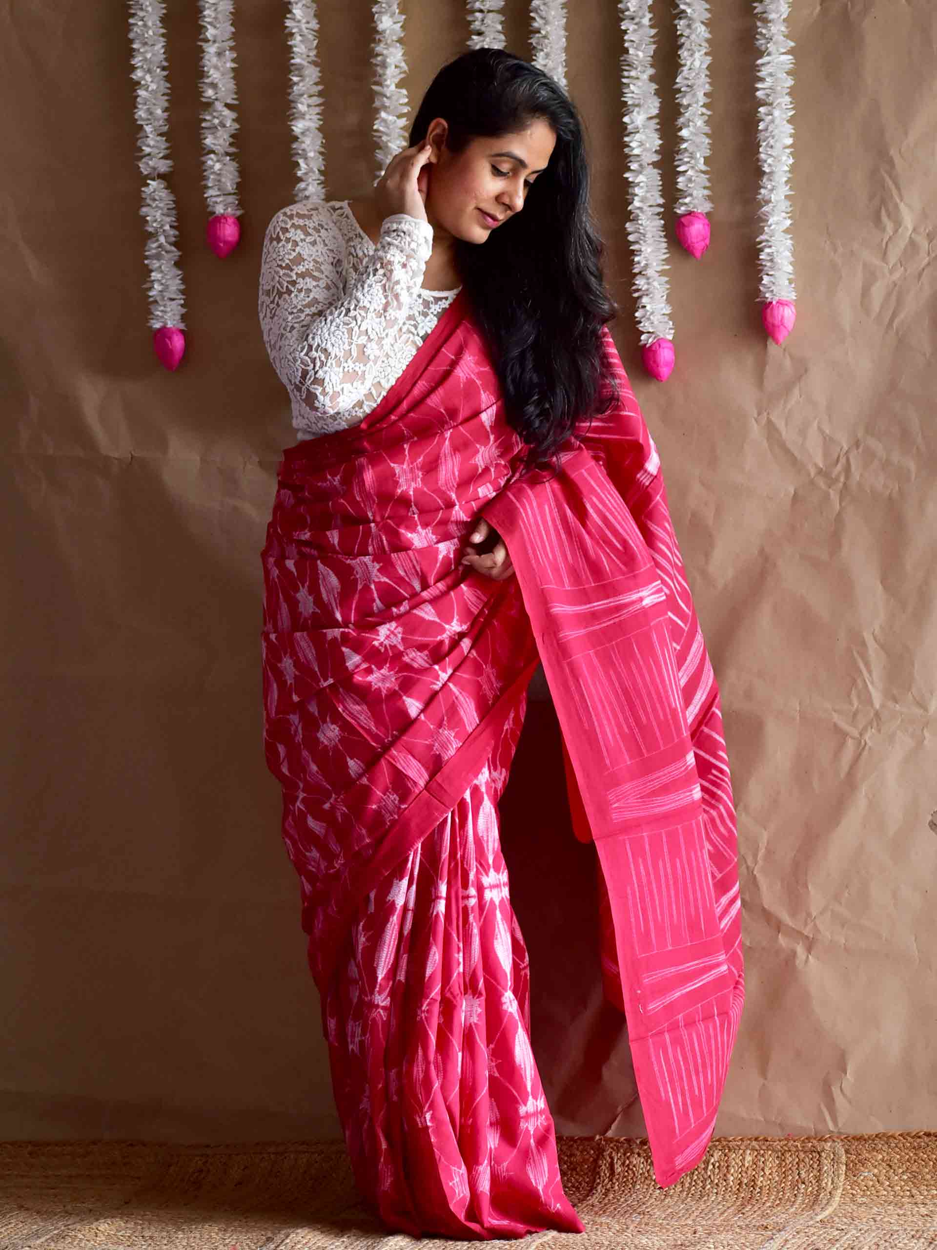 Meghdootam - Shibori mul saree