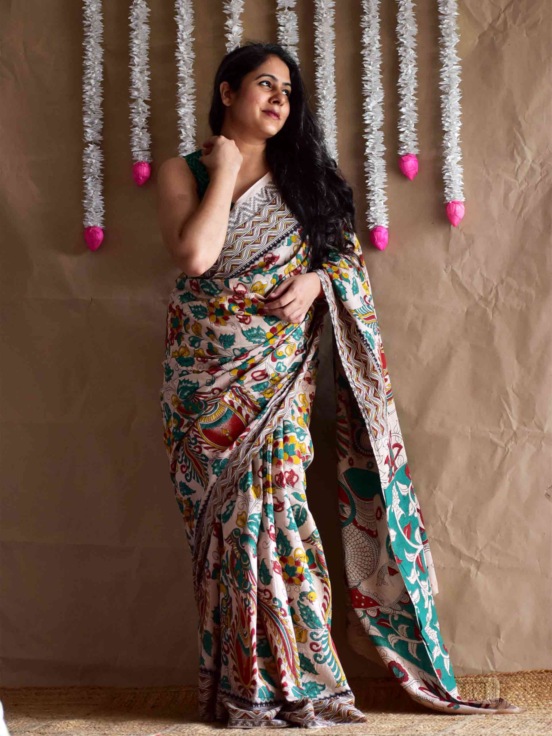 Ranjha - kalamkari printed saree