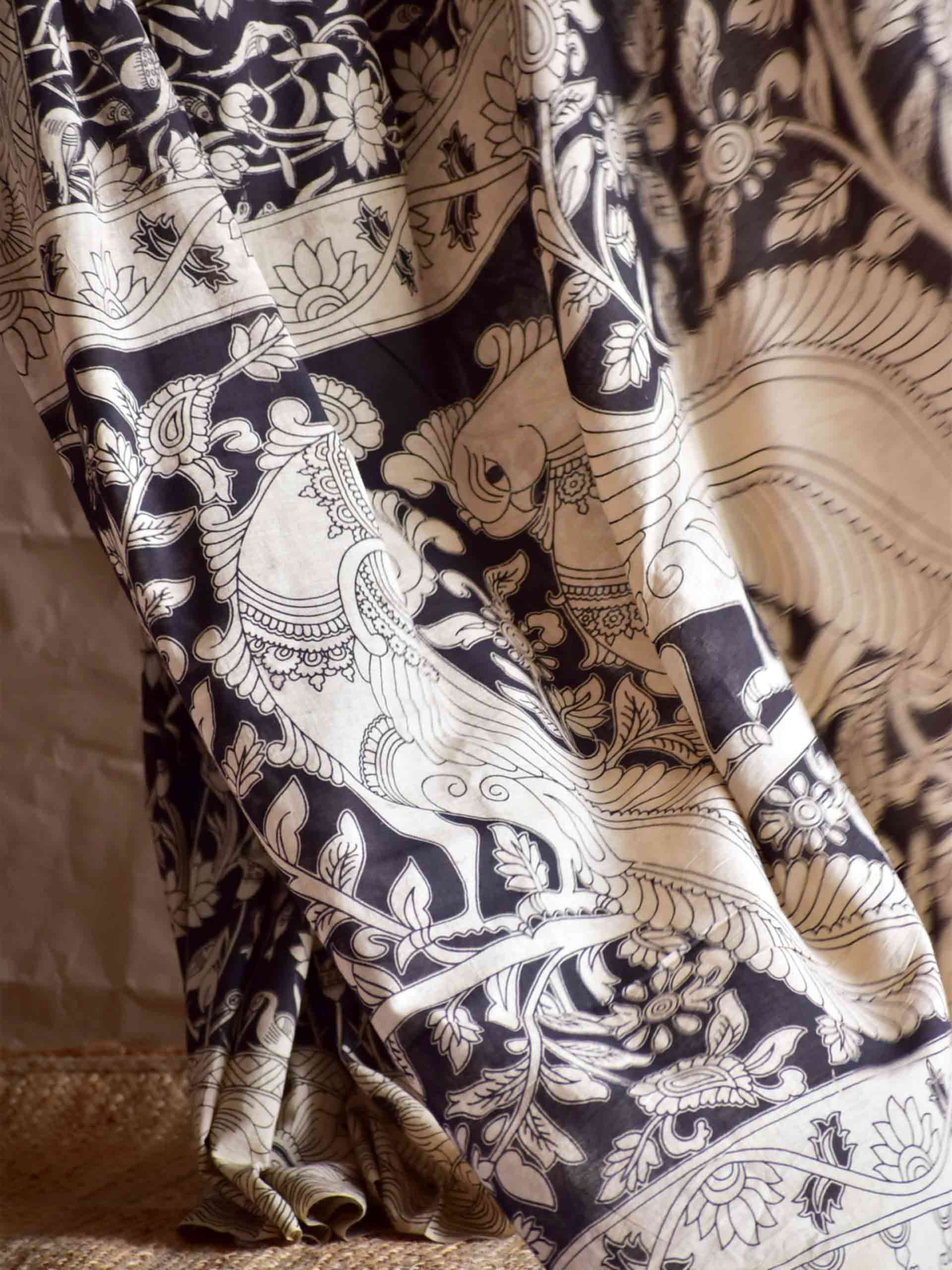 Komal - kalamkari printed saree