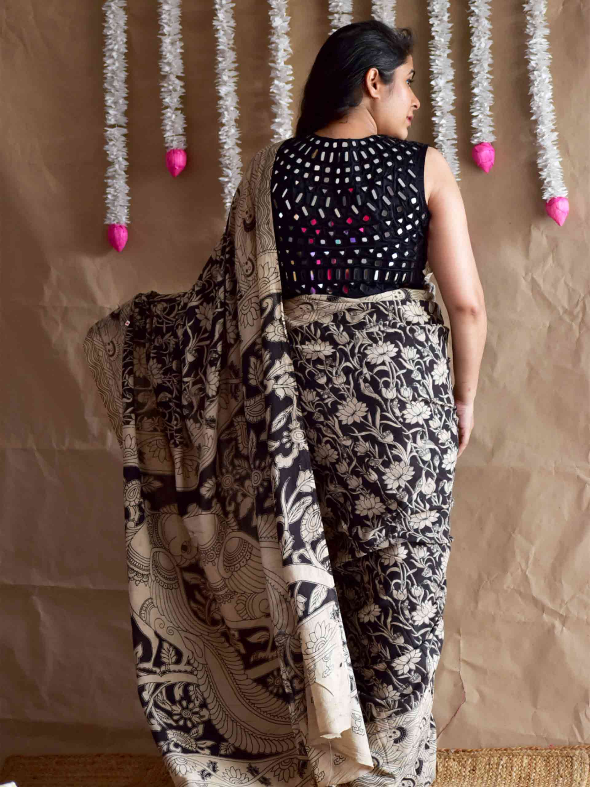 Komal - kalamkari printed saree