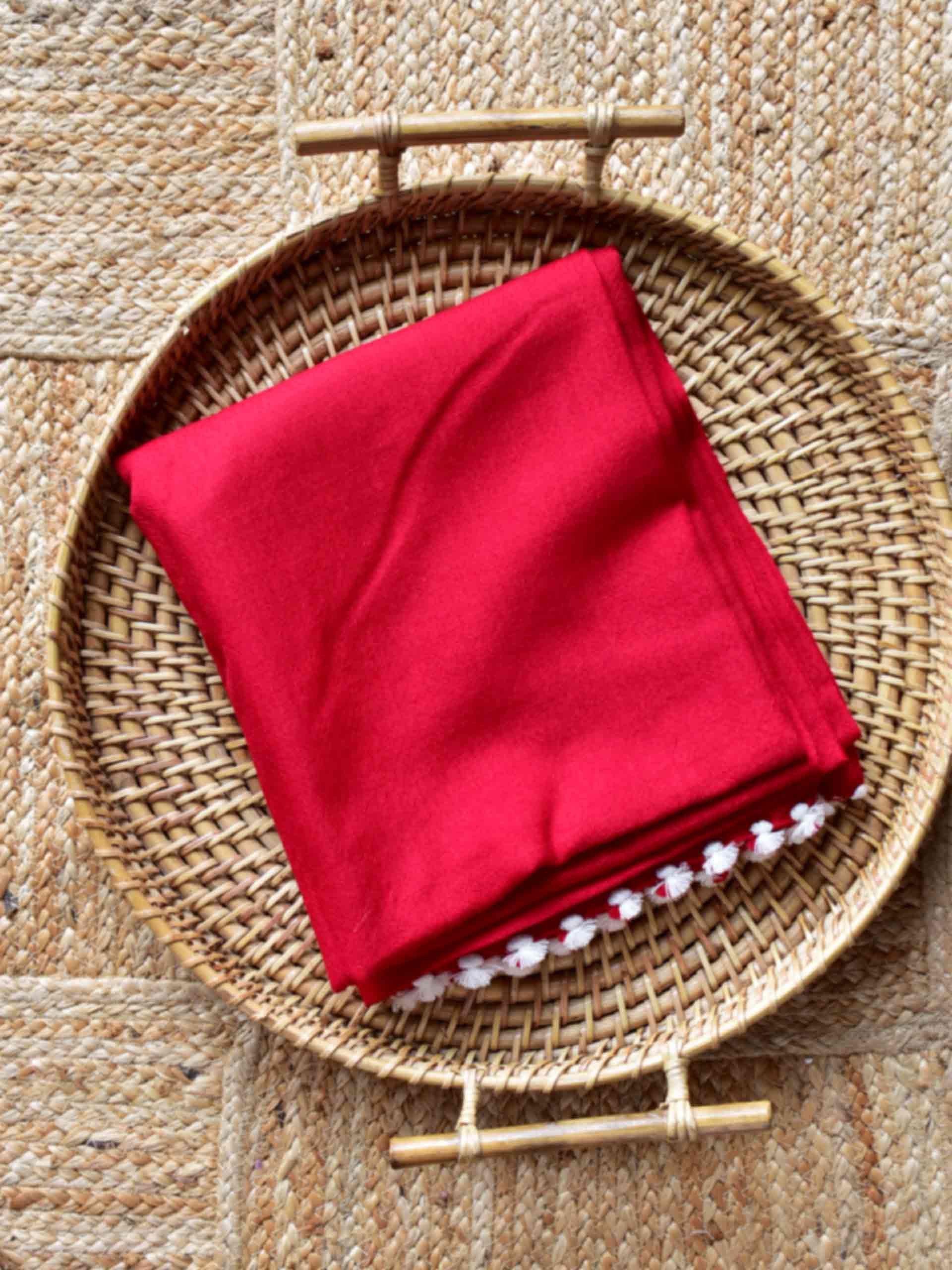 Rang - Red wool Shawl