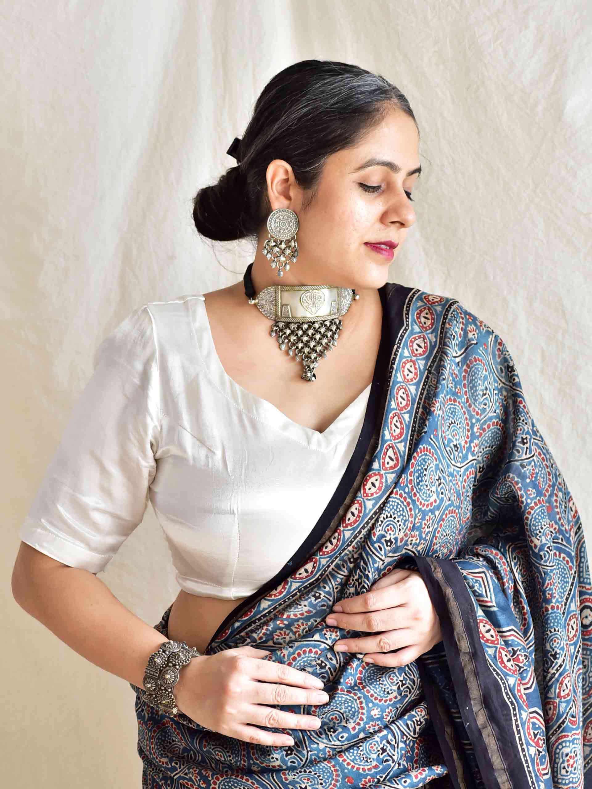 Riwayat - Mashru silk blouse