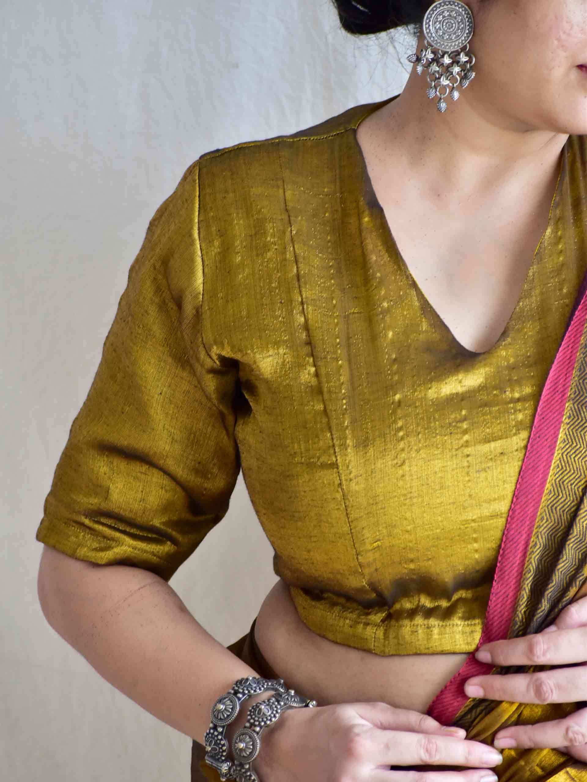 Dipped in Gold - Tissue blouse