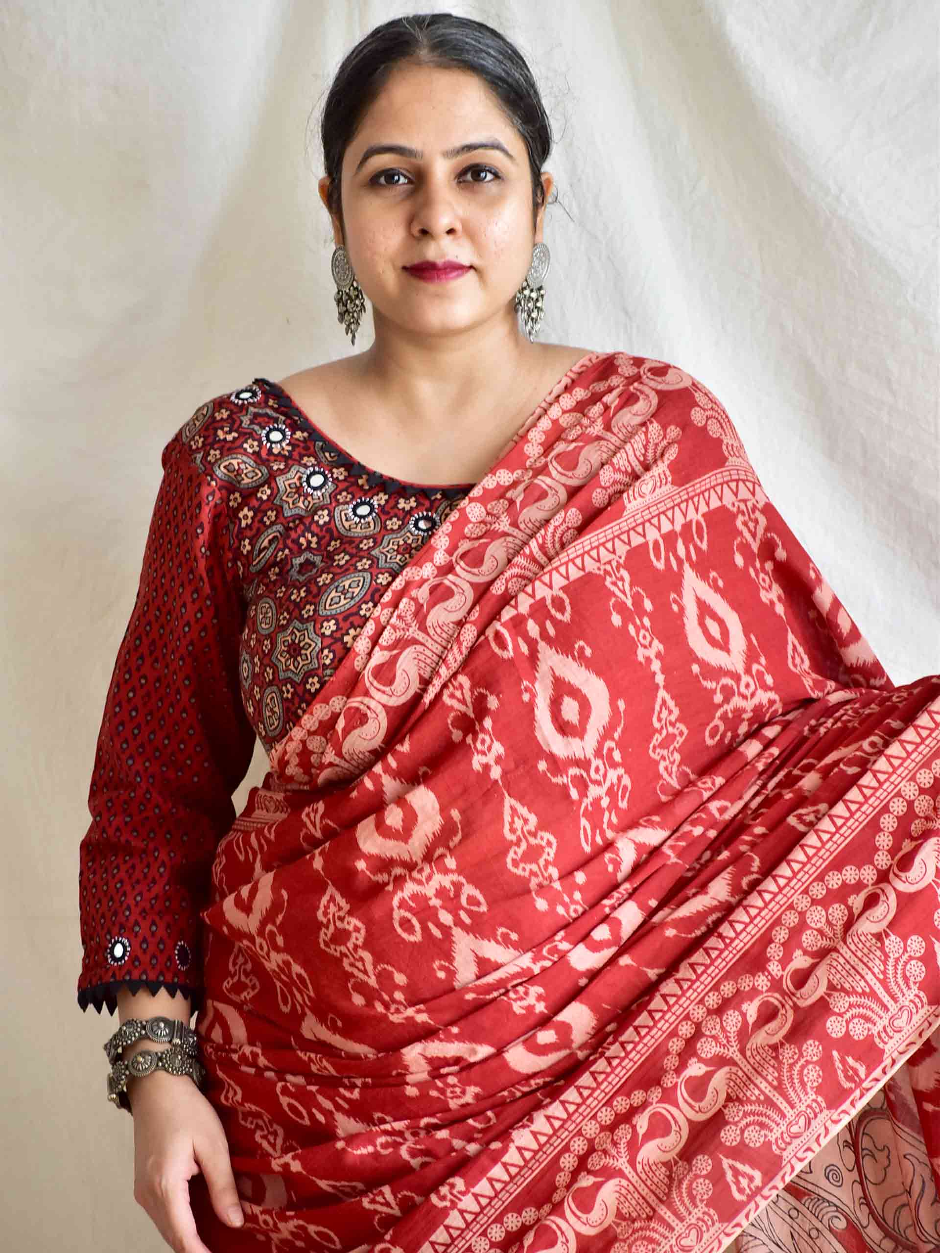 kamli - kalamkari printed saree