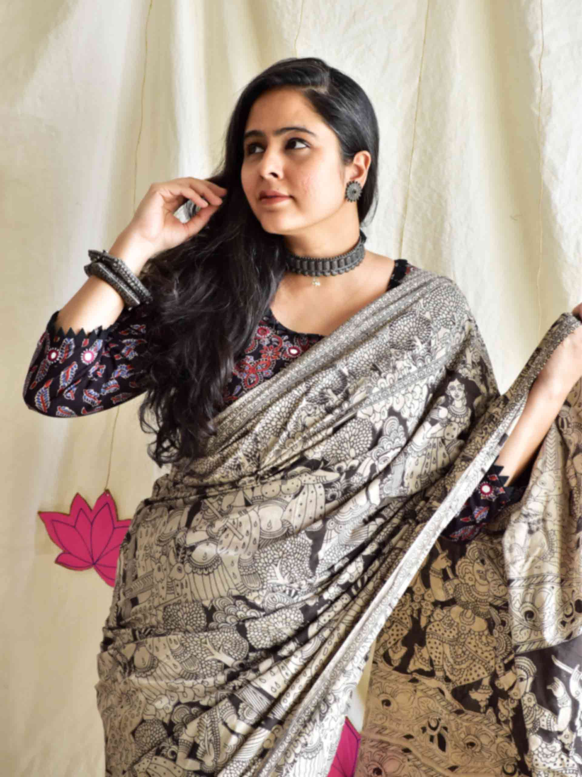 Rajwada - kalamkari printed saree