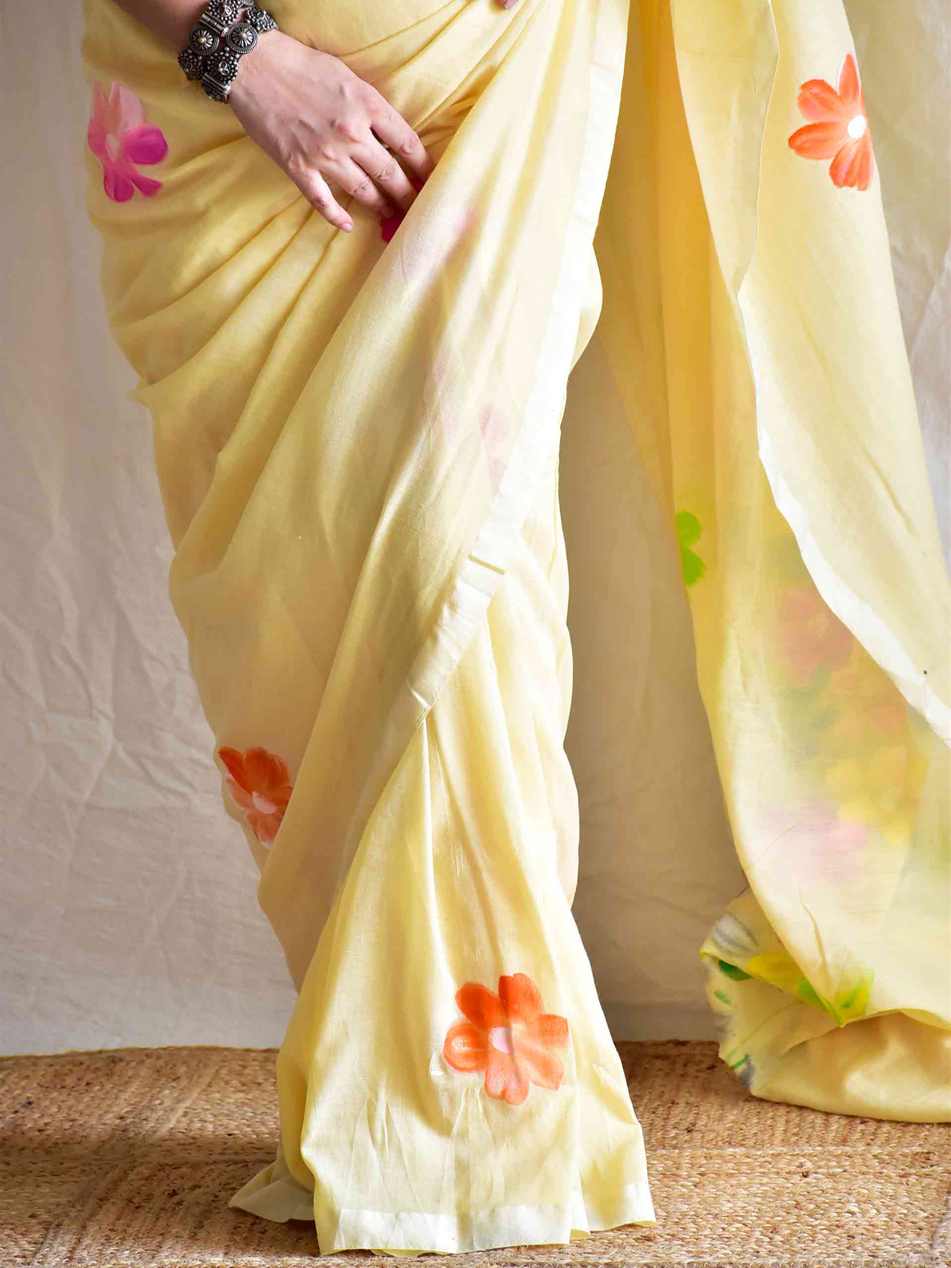 Parindey - hand painted saree