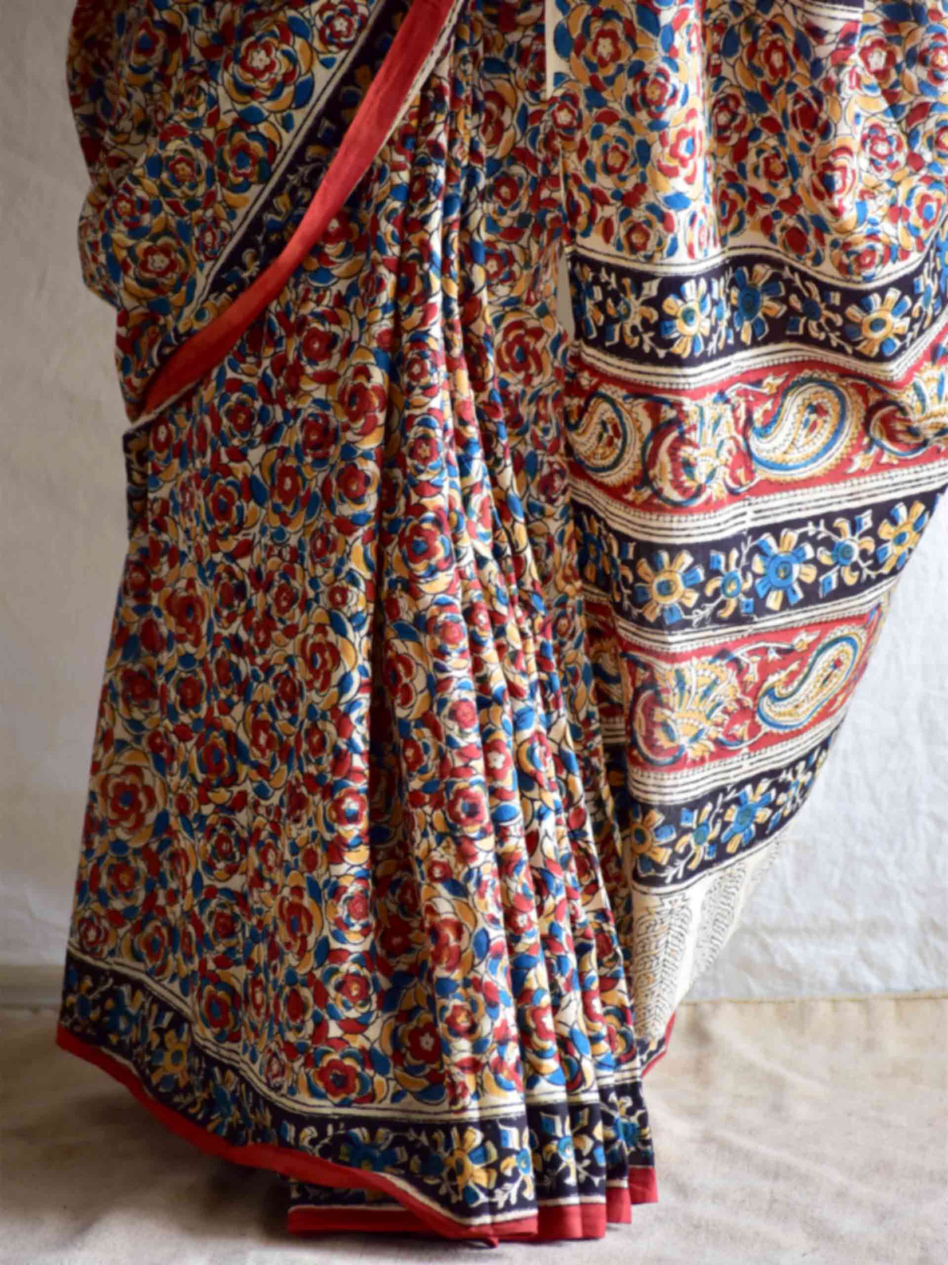 Gehrai - kalamkari printed saree