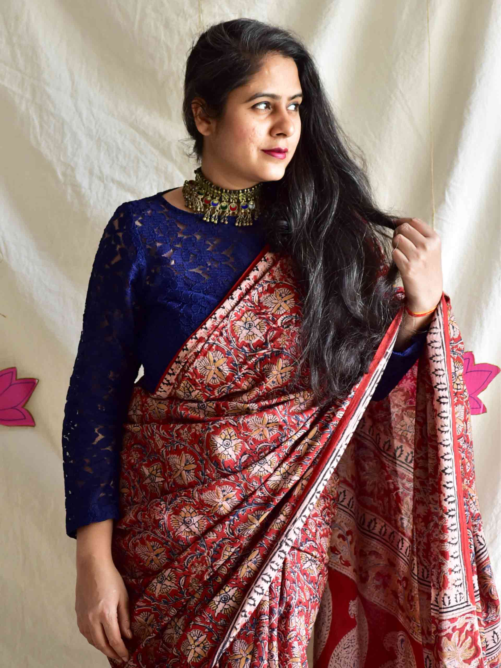 Baarik - kalamkari printed saree