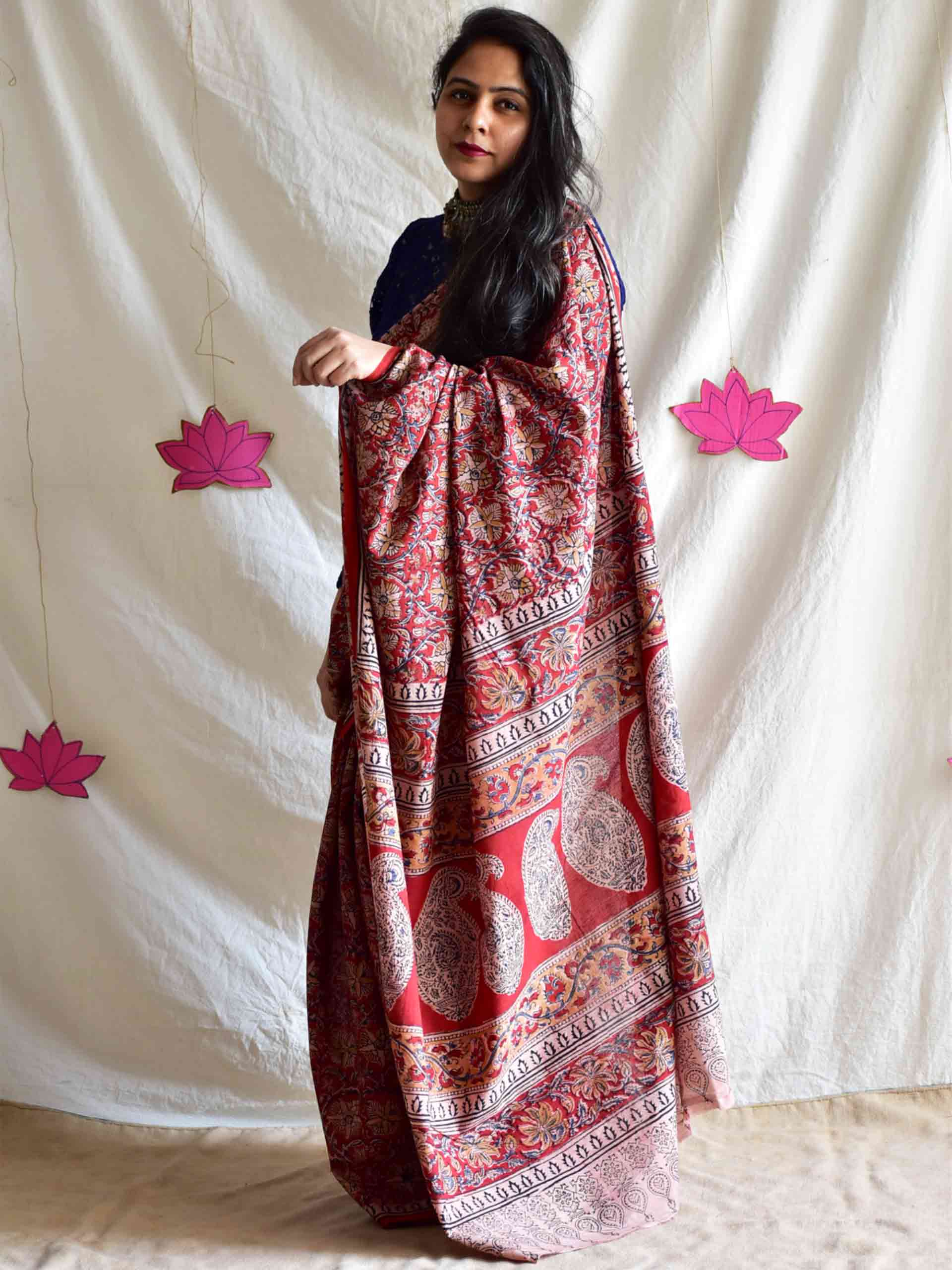 Baarik - kalamkari printed saree