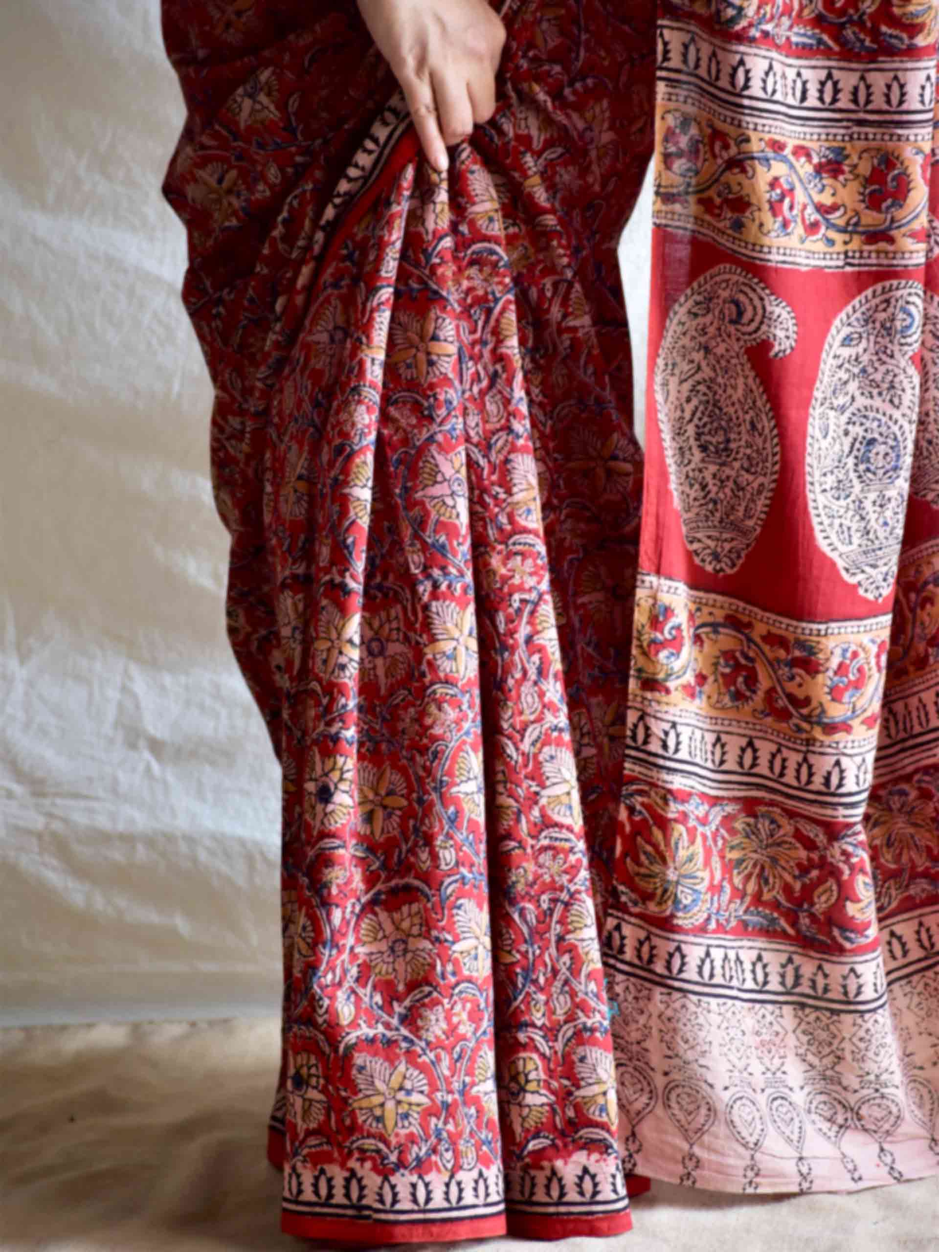 Baarik - kalamkari printed saree