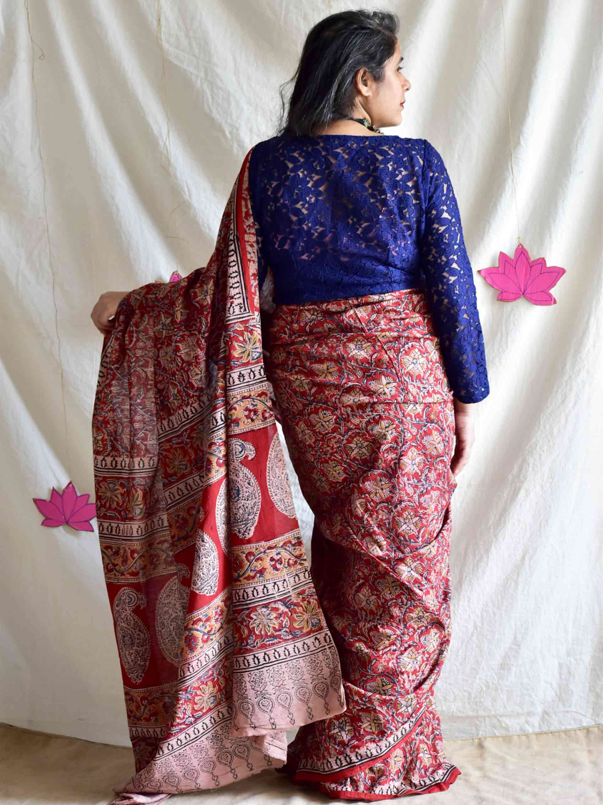 Baarik - kalamkari printed saree