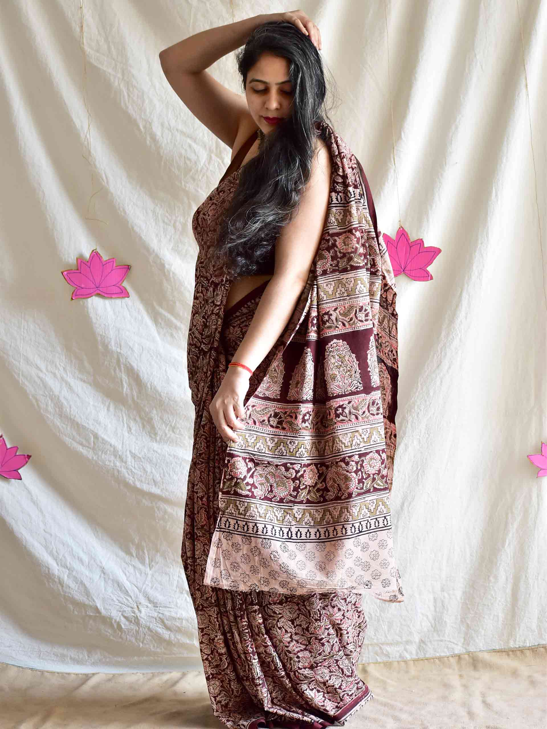 Shaam - kalamkari printed saree