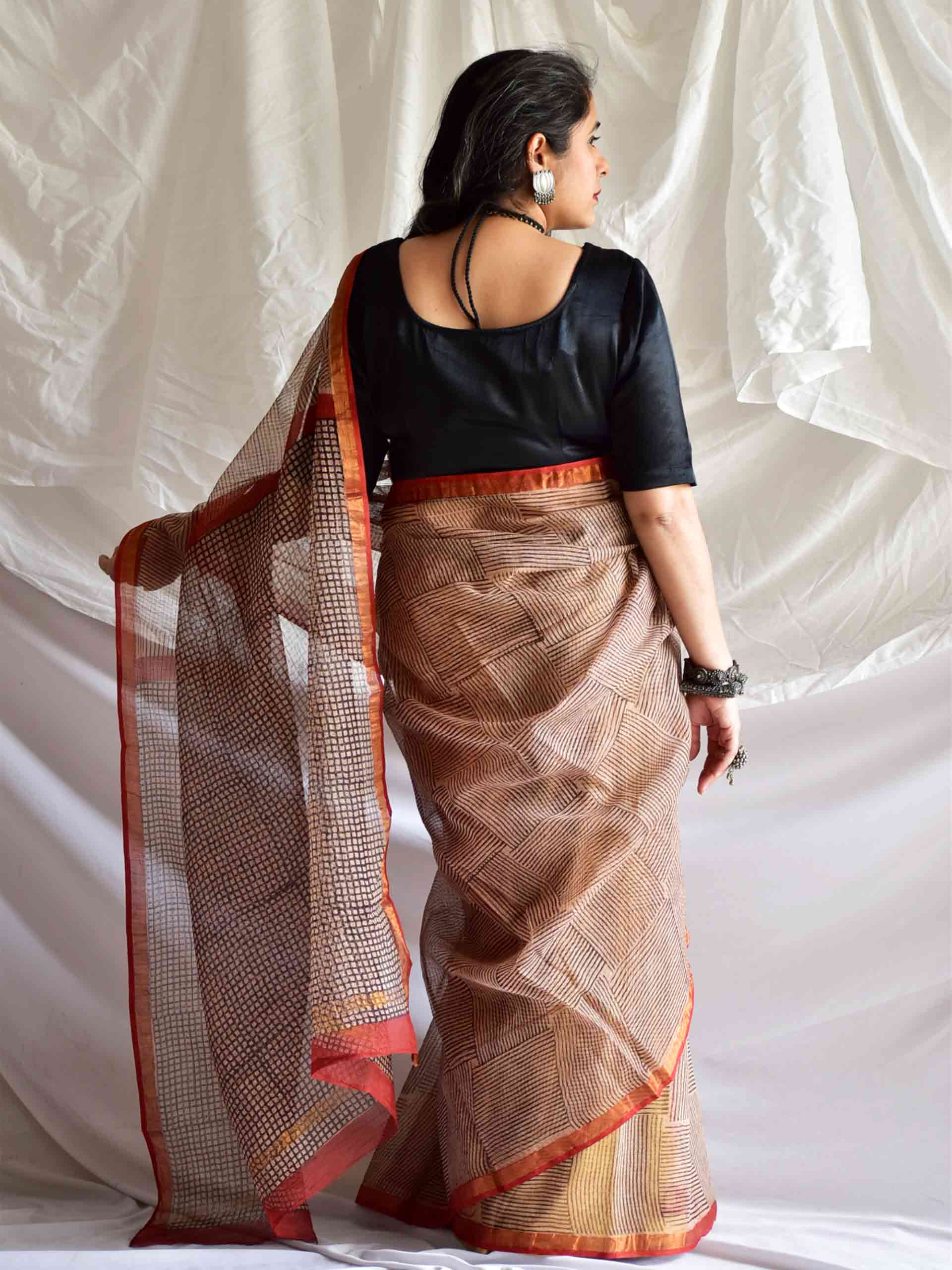 Geru - Kota Doria Saree