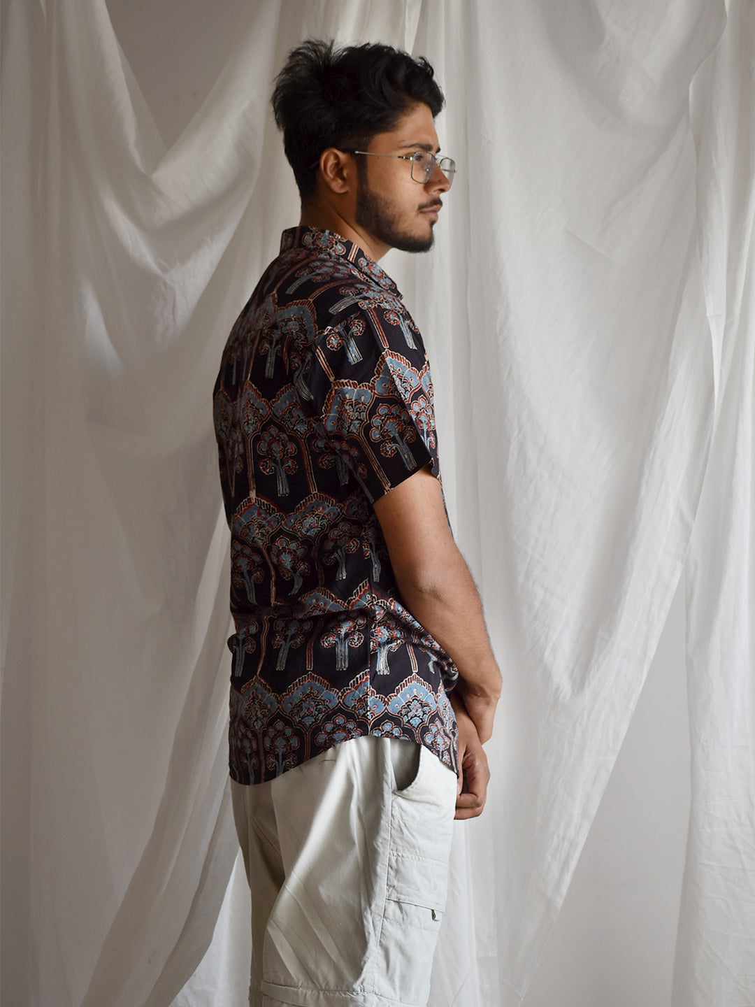 gardens of heaven - Ajrakh Printed Shirt