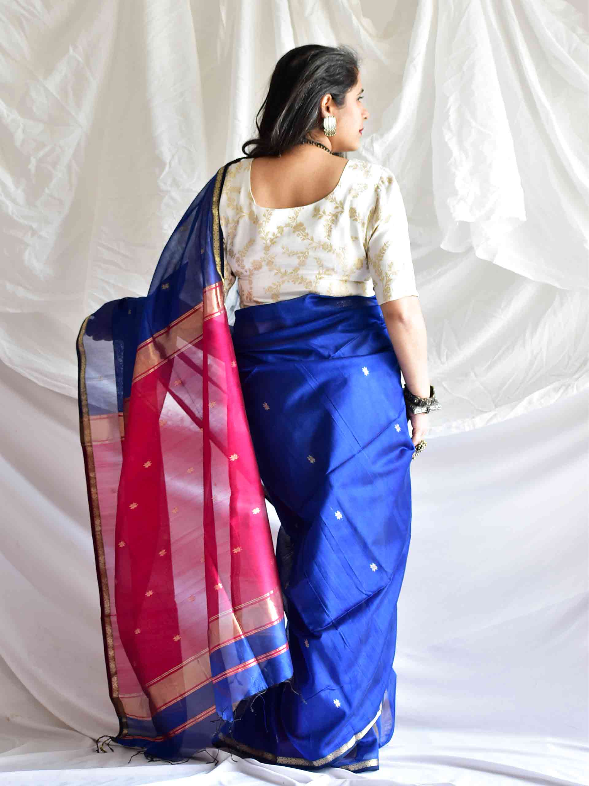 Shahi -  Maheshwari Handloom Silk Saree