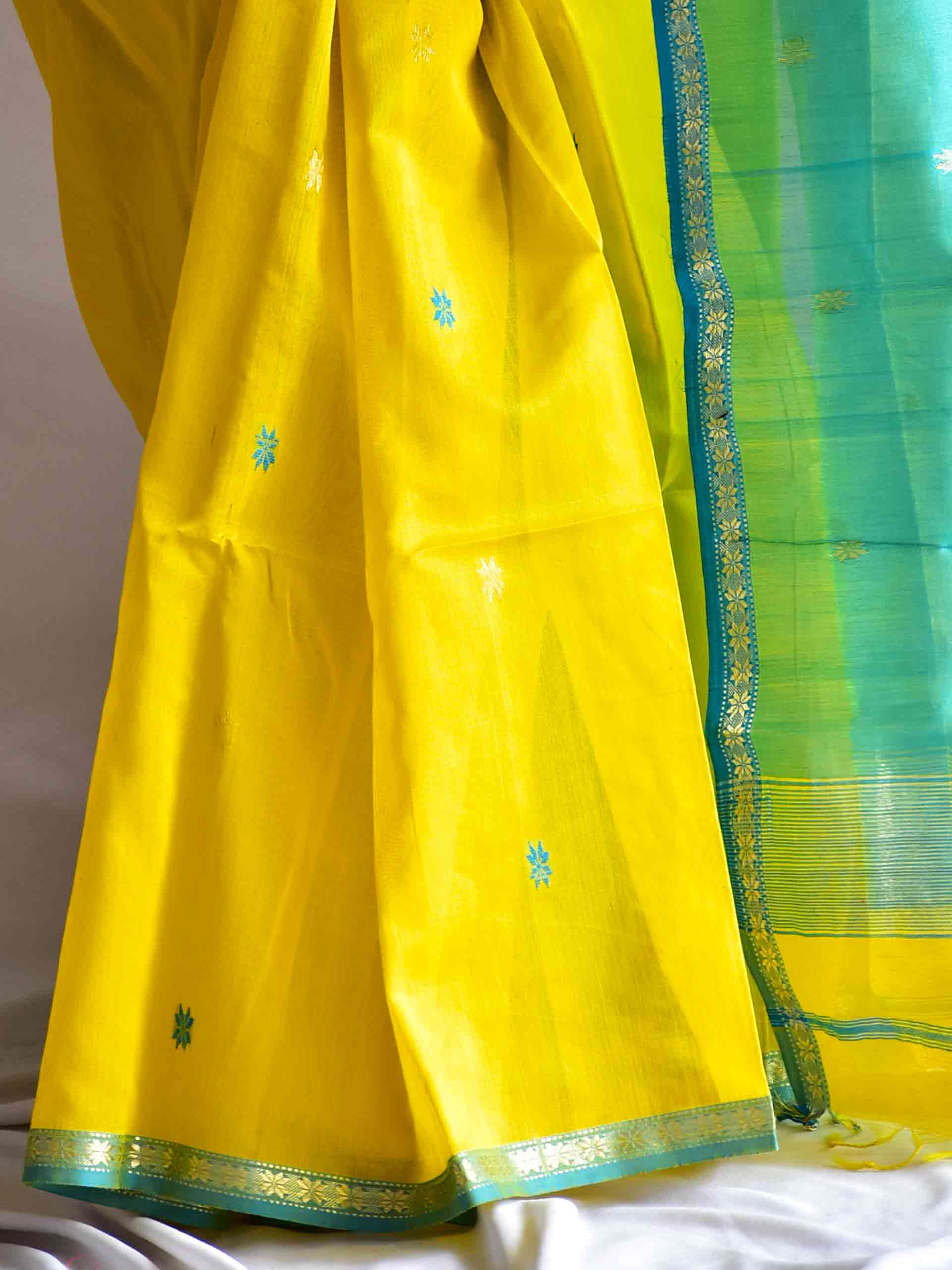 Sunny-  Maheshwari Handloom Silk Saree