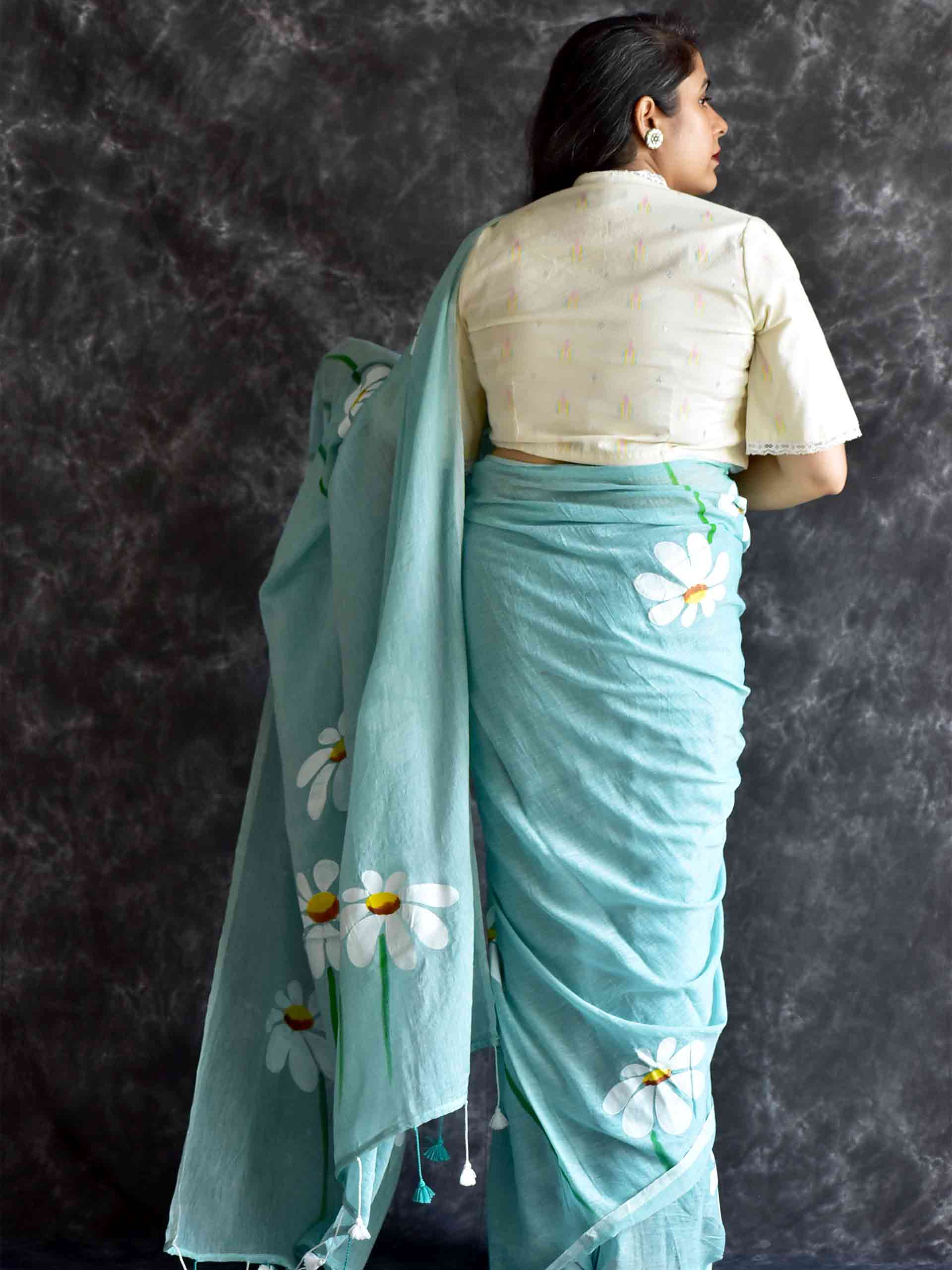 Sadiyaan - hand painted saree