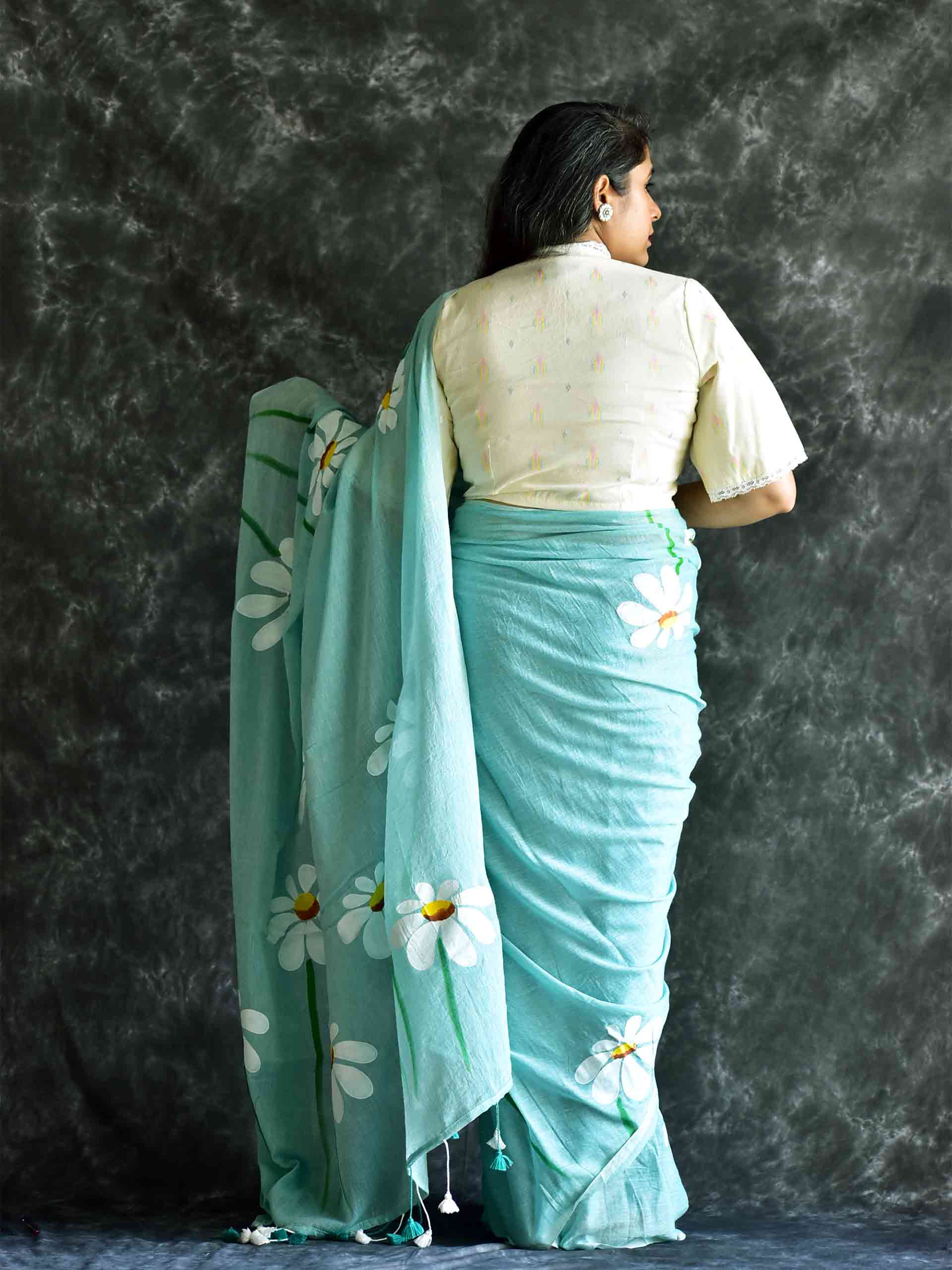 Sadiyaan - hand painted saree