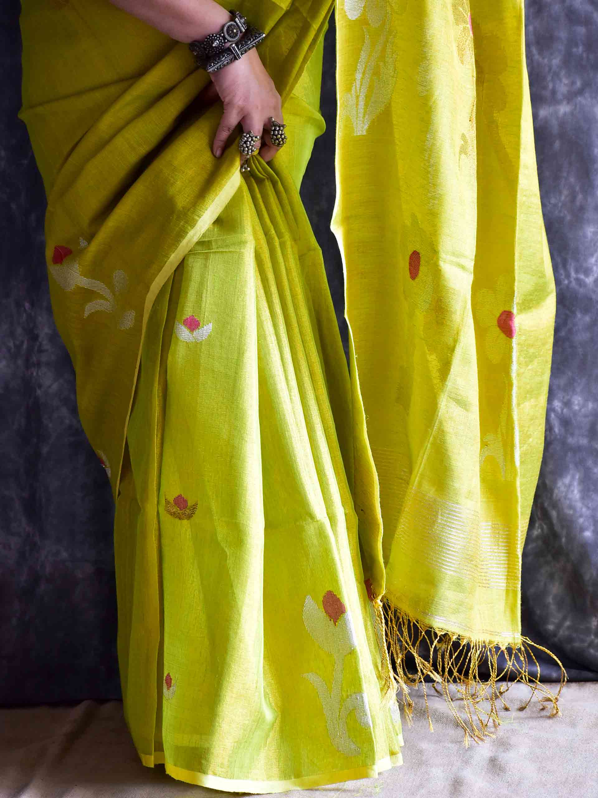 Mehtaab - Linen Tissue Saree