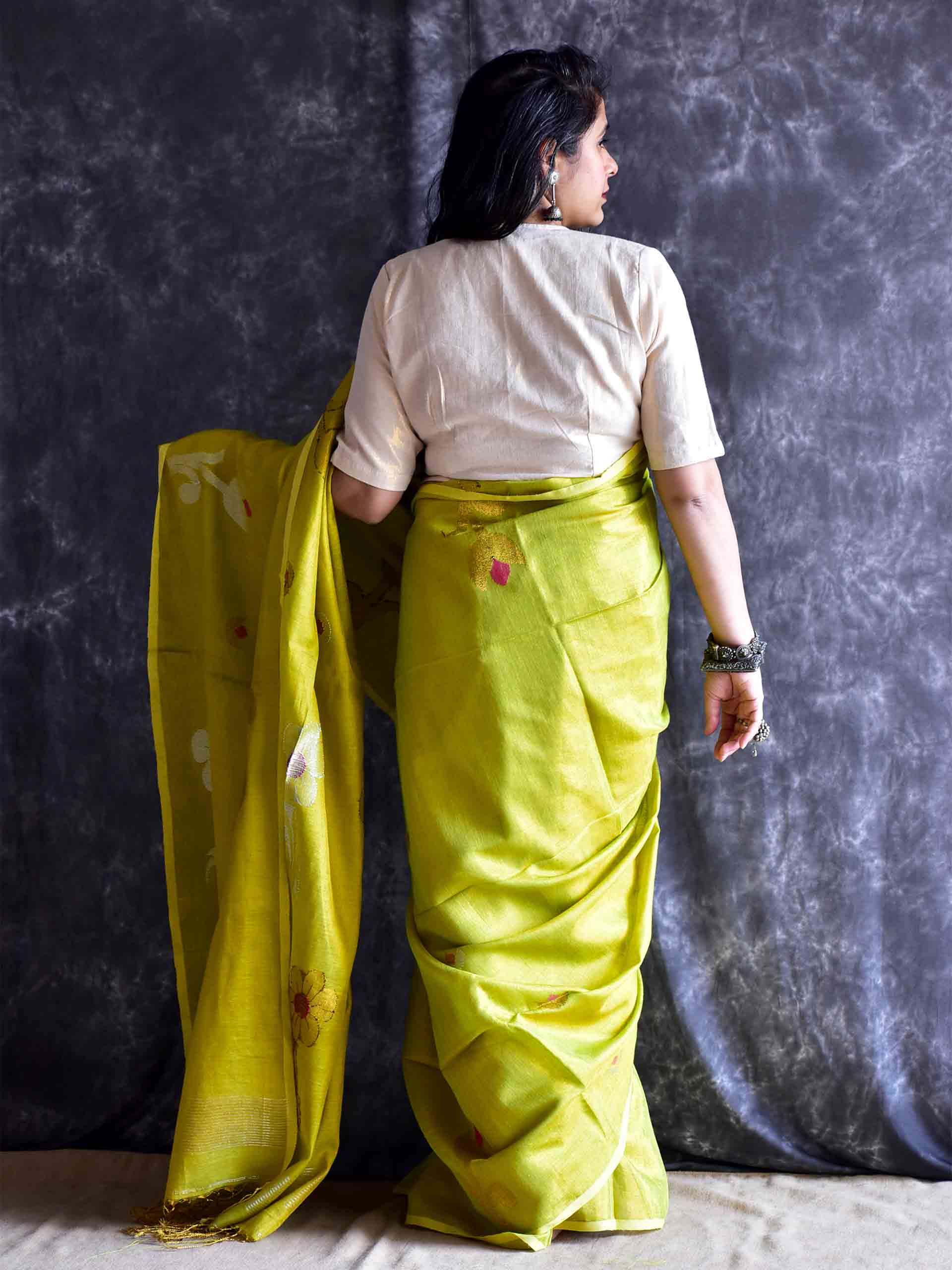 Mehtaab - Linen Tissue Saree