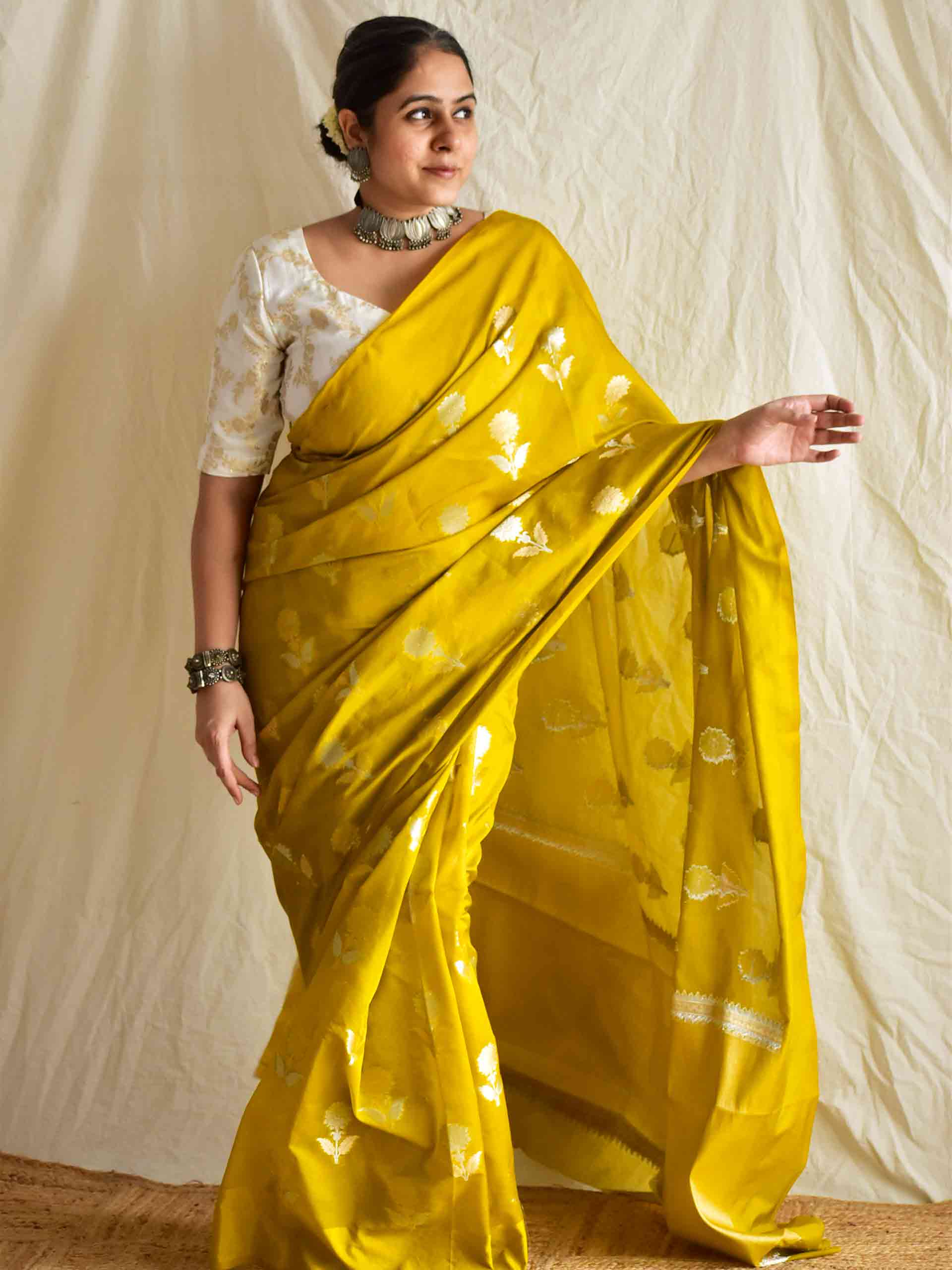 Phulwari - cotton silk saree
