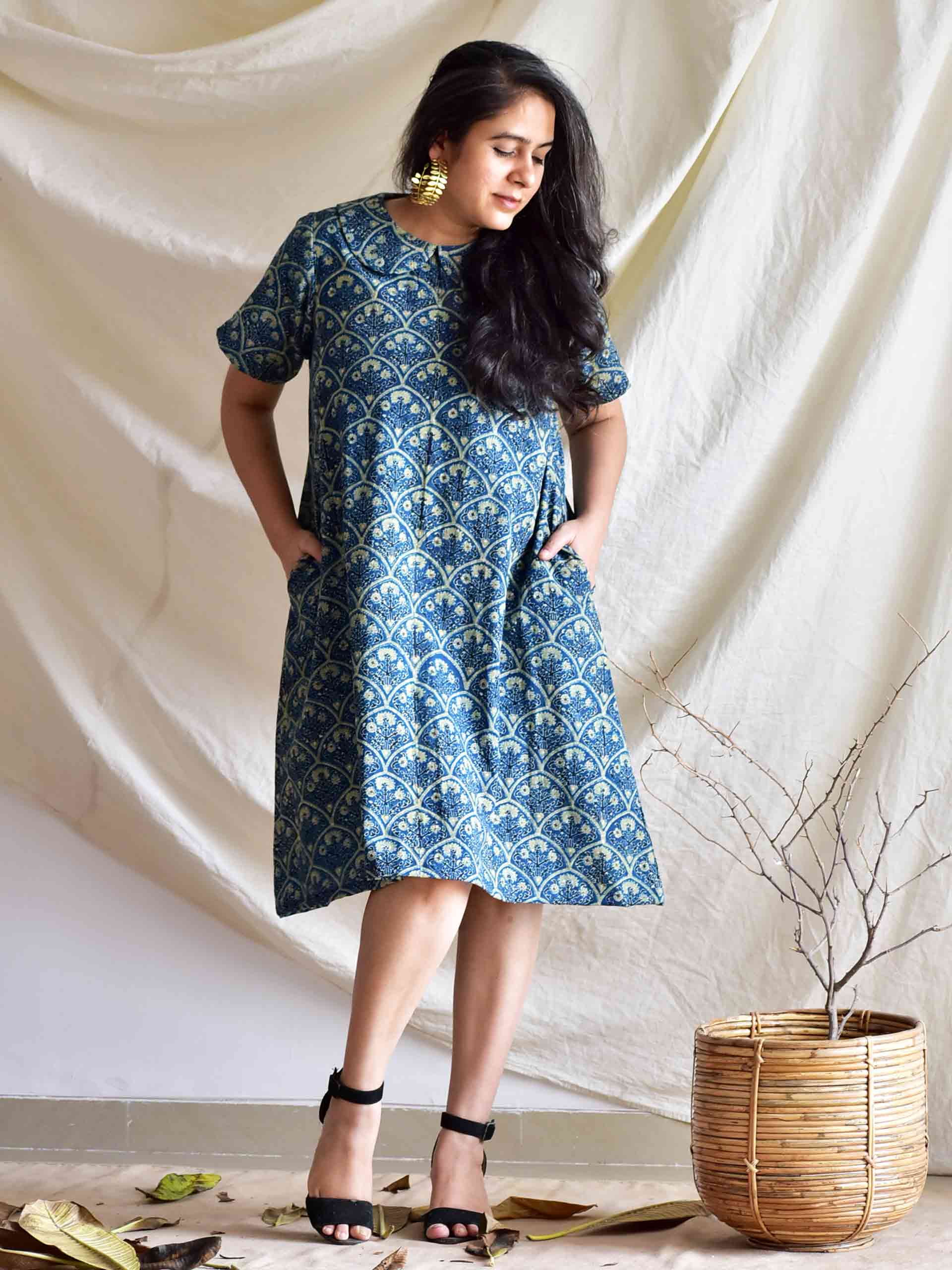 Jennifer - Ajrakh cotton dress