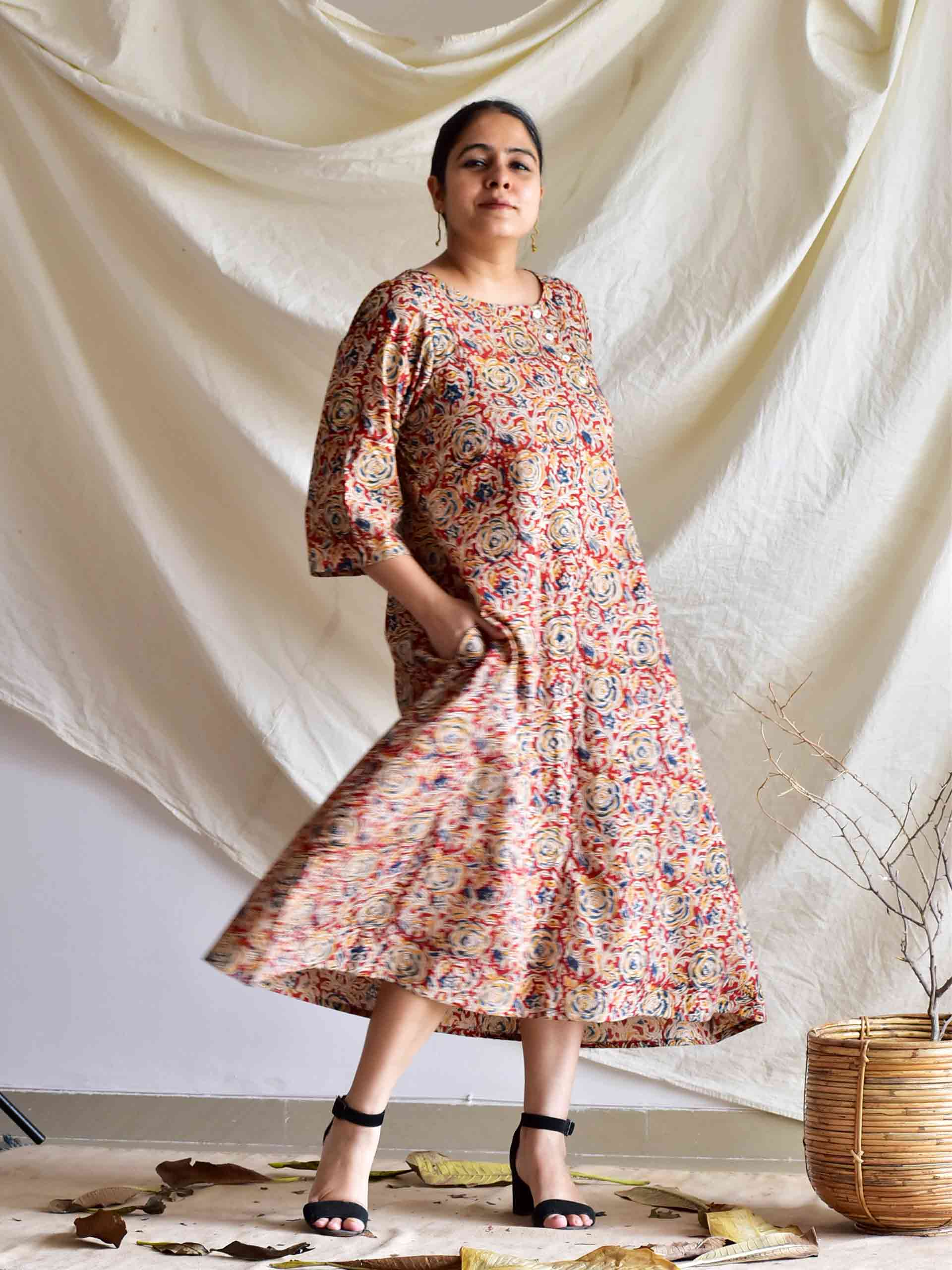 Mirraw - printed cotton dress