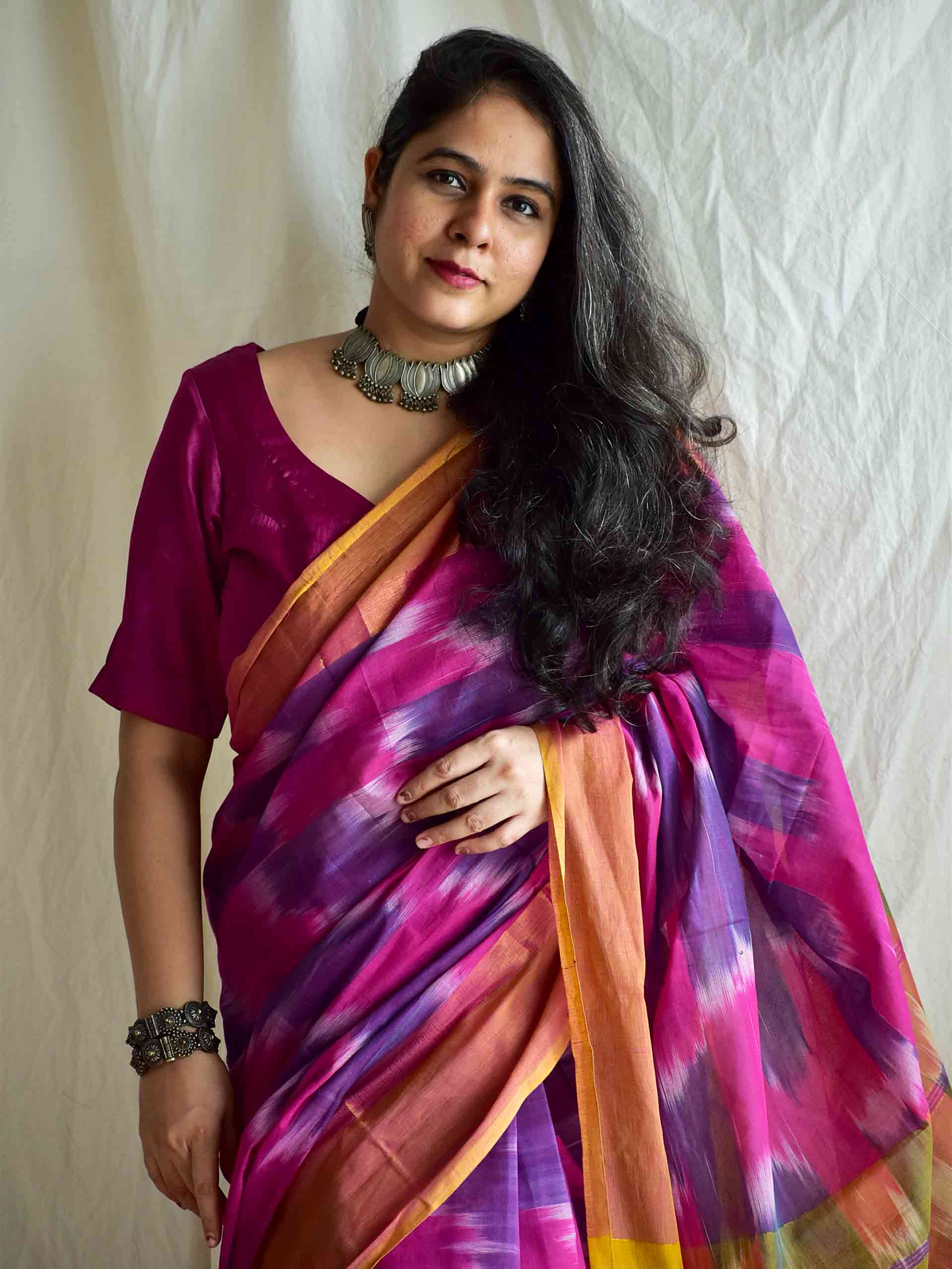 Rehbara - Ikat saree