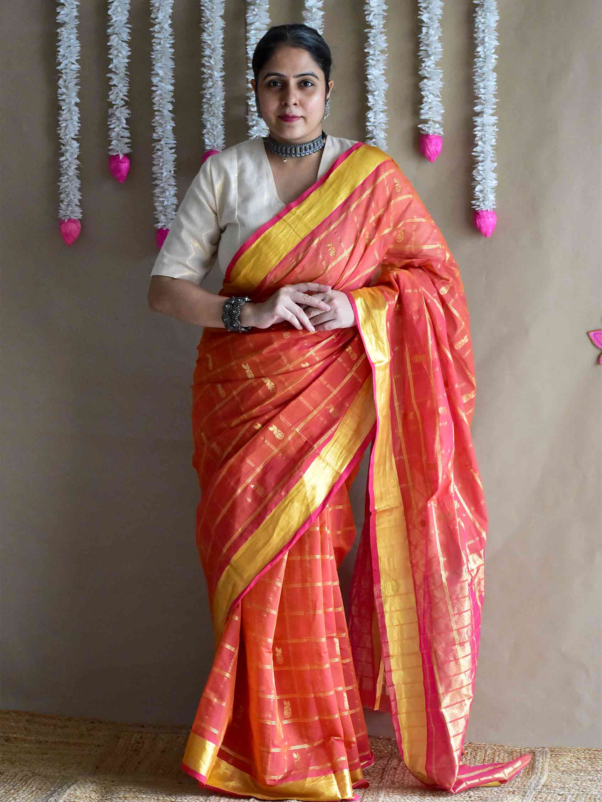 Rehmat - Venkatagiri handloom zari boota saree