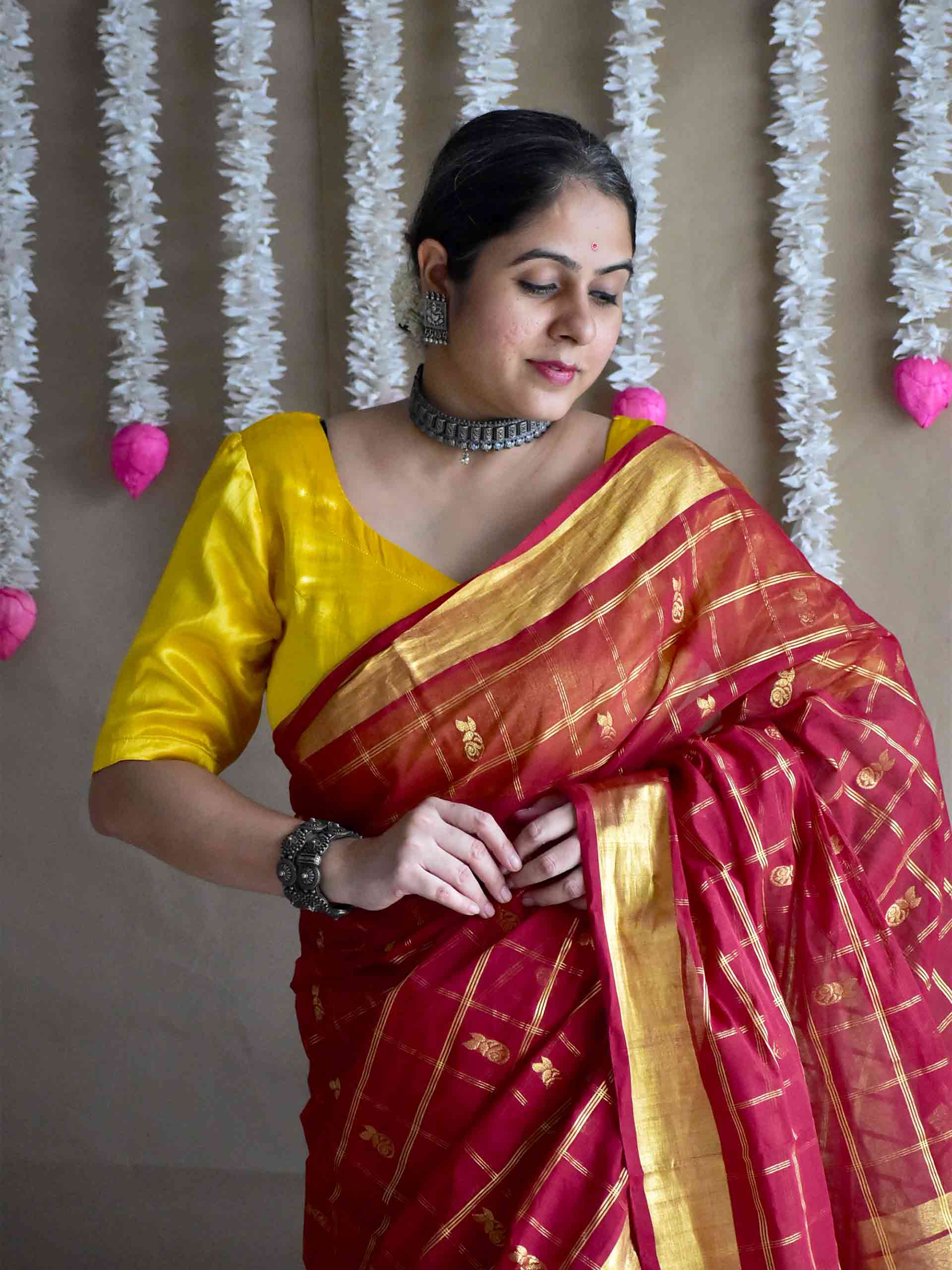 Mor - Venkatagiri handloom zari boota saree