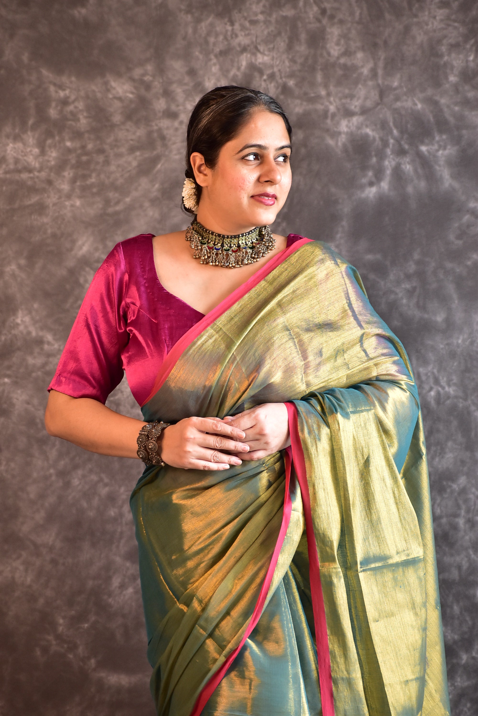 Raji - Tissue saree