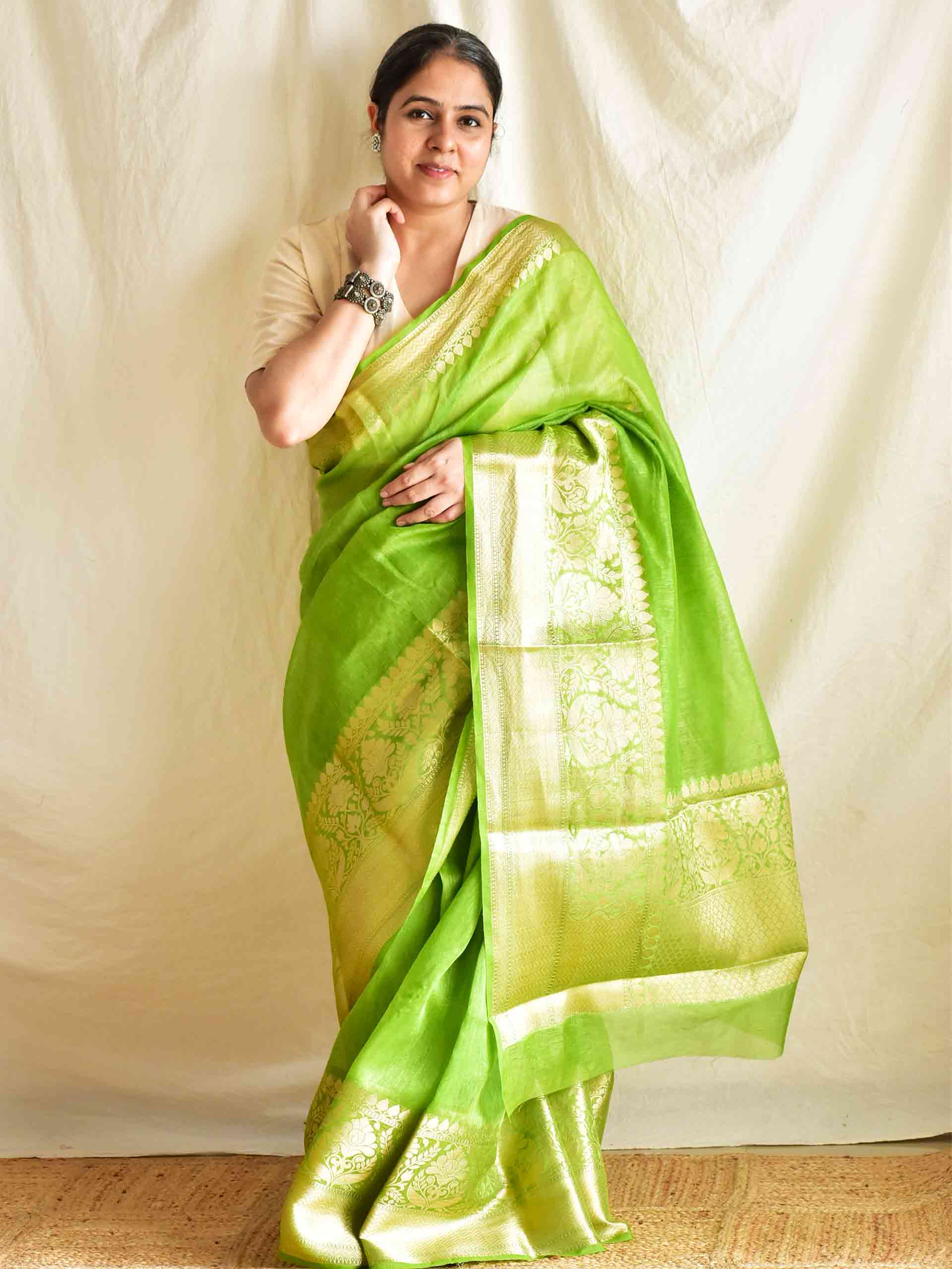 Buland  - Linen zari saree