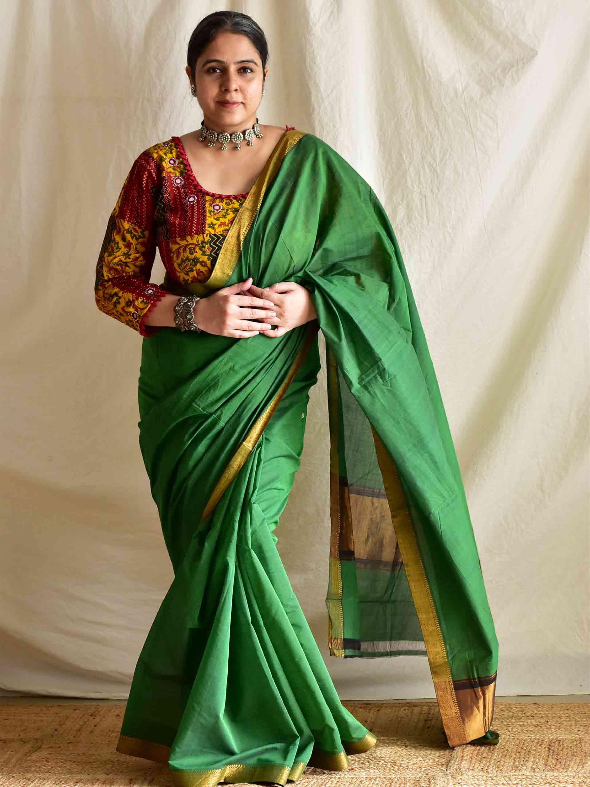 Mosiki - Maheshwari cotton saree