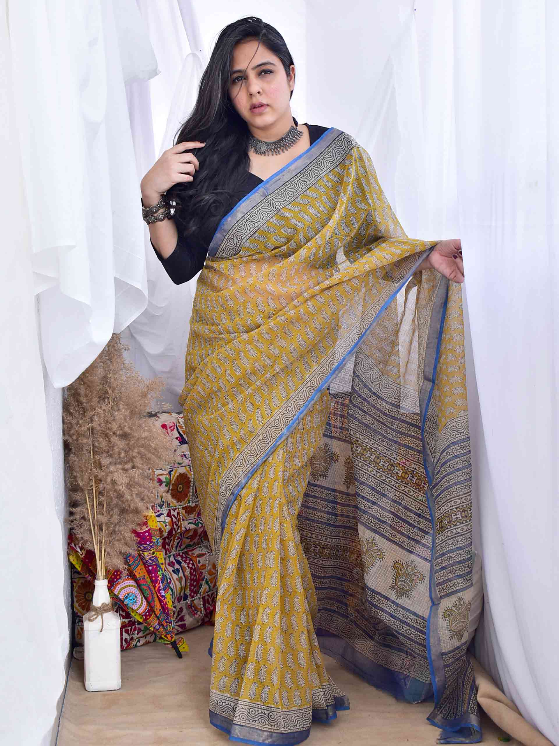 kripa - Dabu kota Doria saree