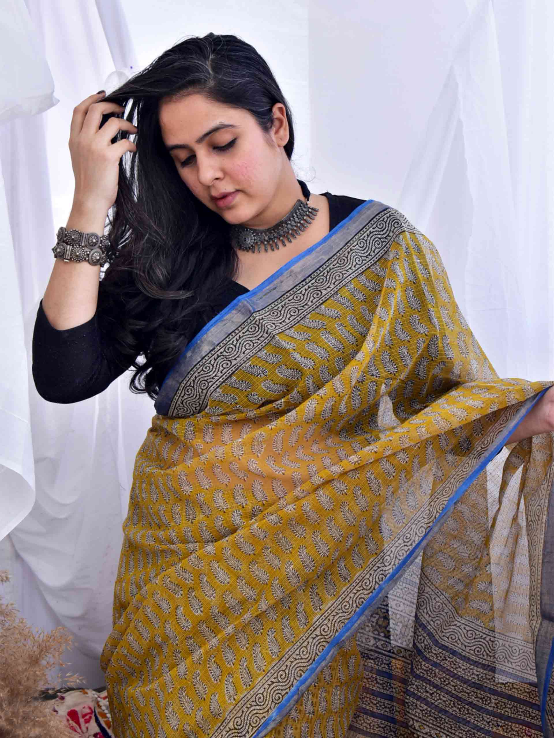 kripa - Dabu kota Doria saree