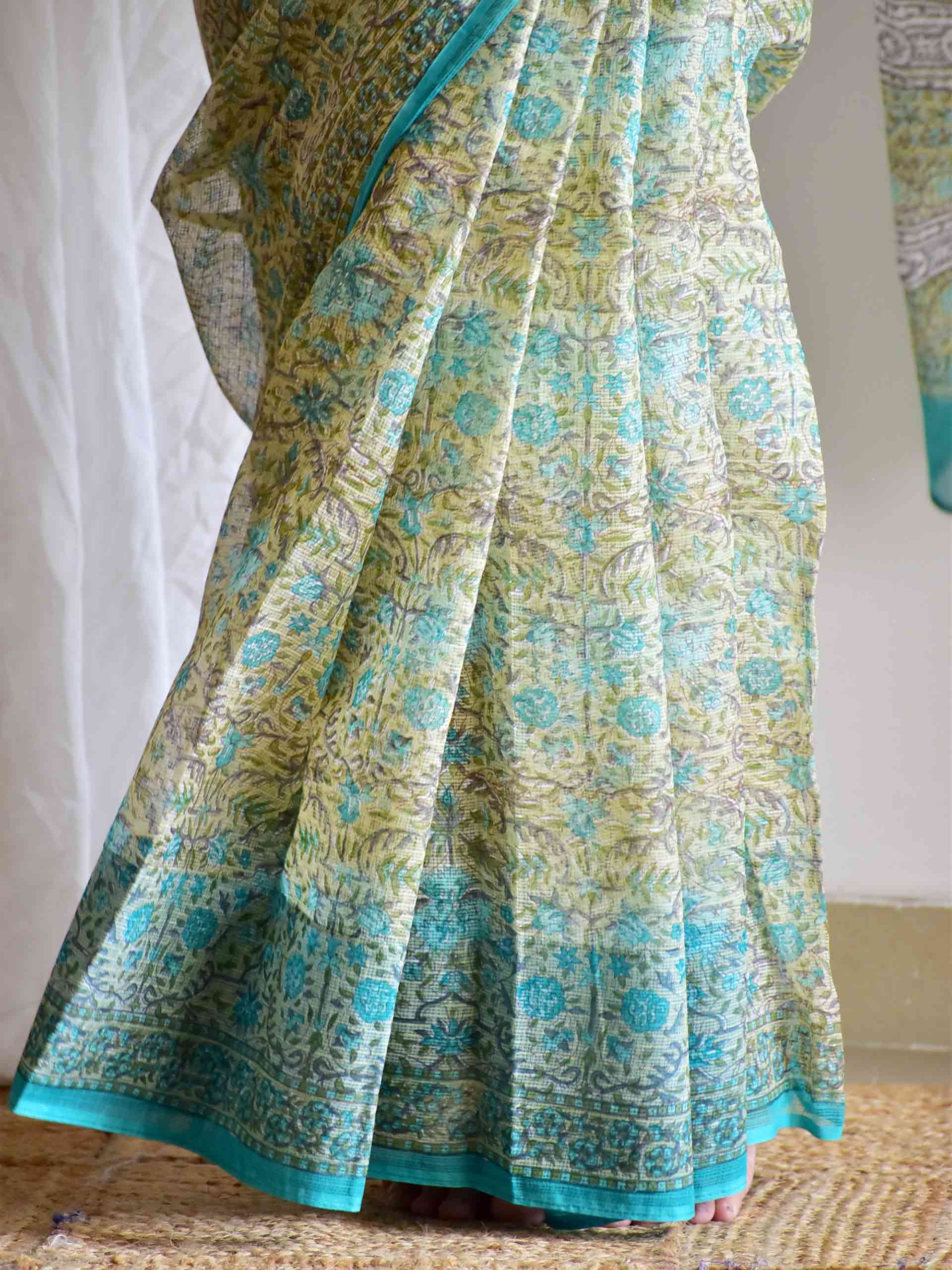 Gul Bahar - Dabu kota Doria saree